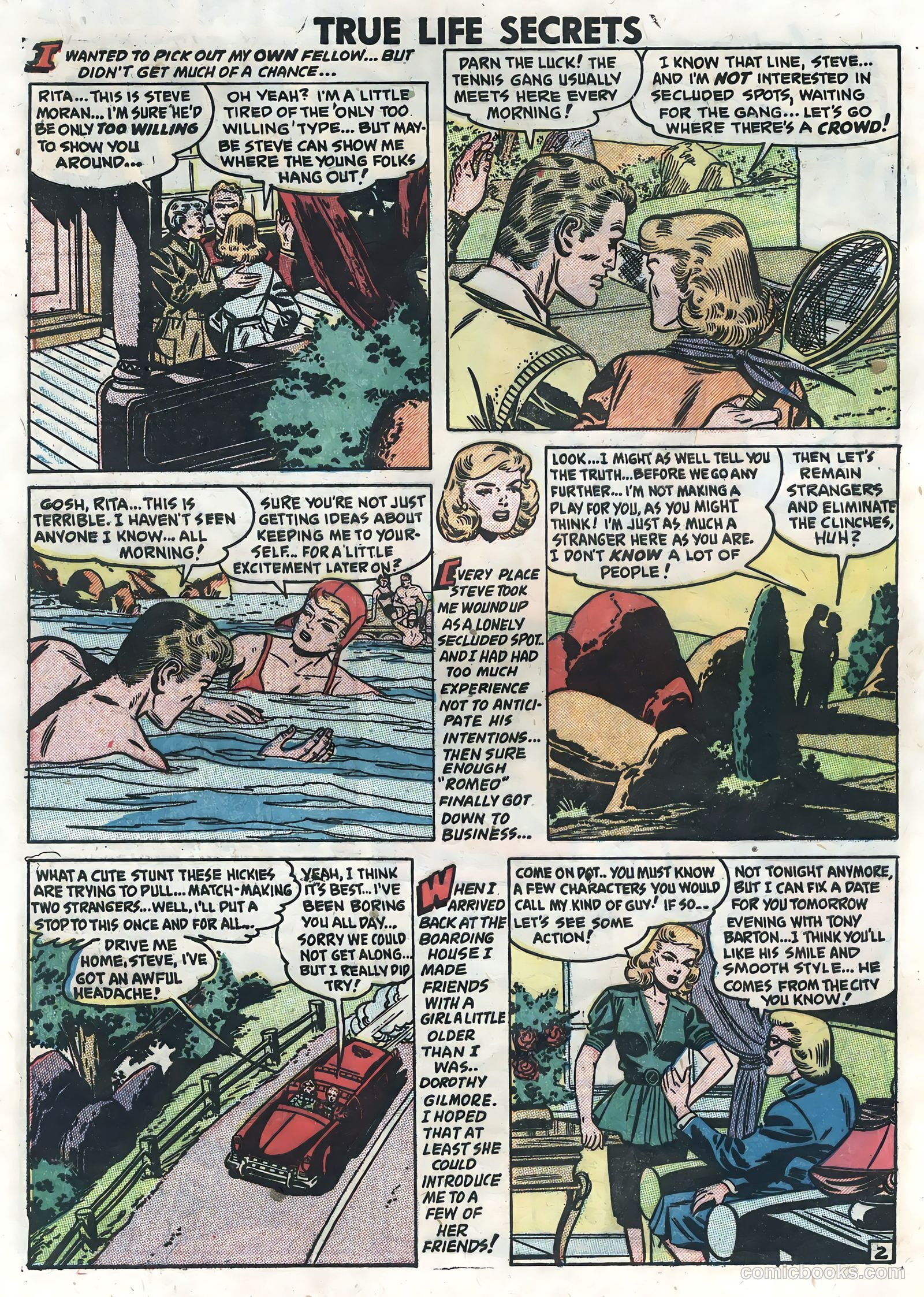 True Life Secrets #7 (1952) — page 28 of 36