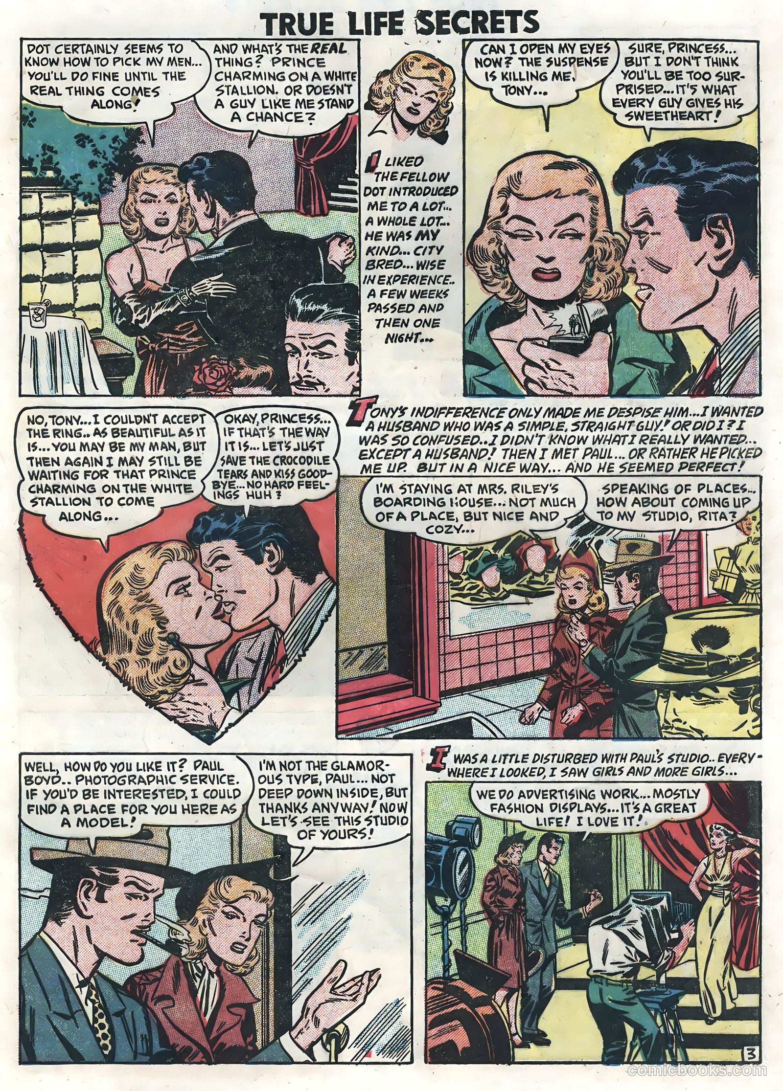 True Life Secrets #7 (1952) — page 29 of 36