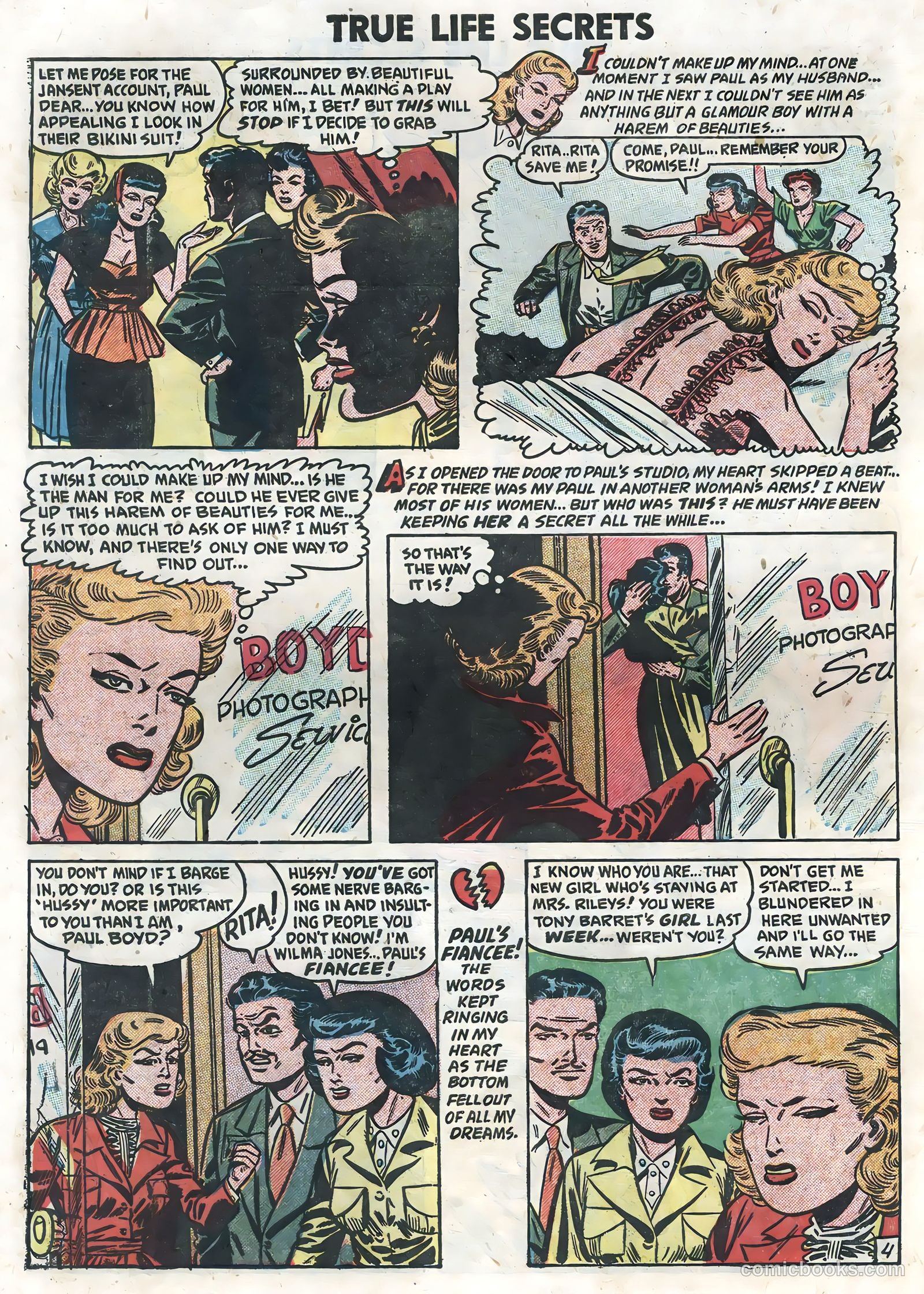 True Life Secrets #7 (1952) — page 30 of 36