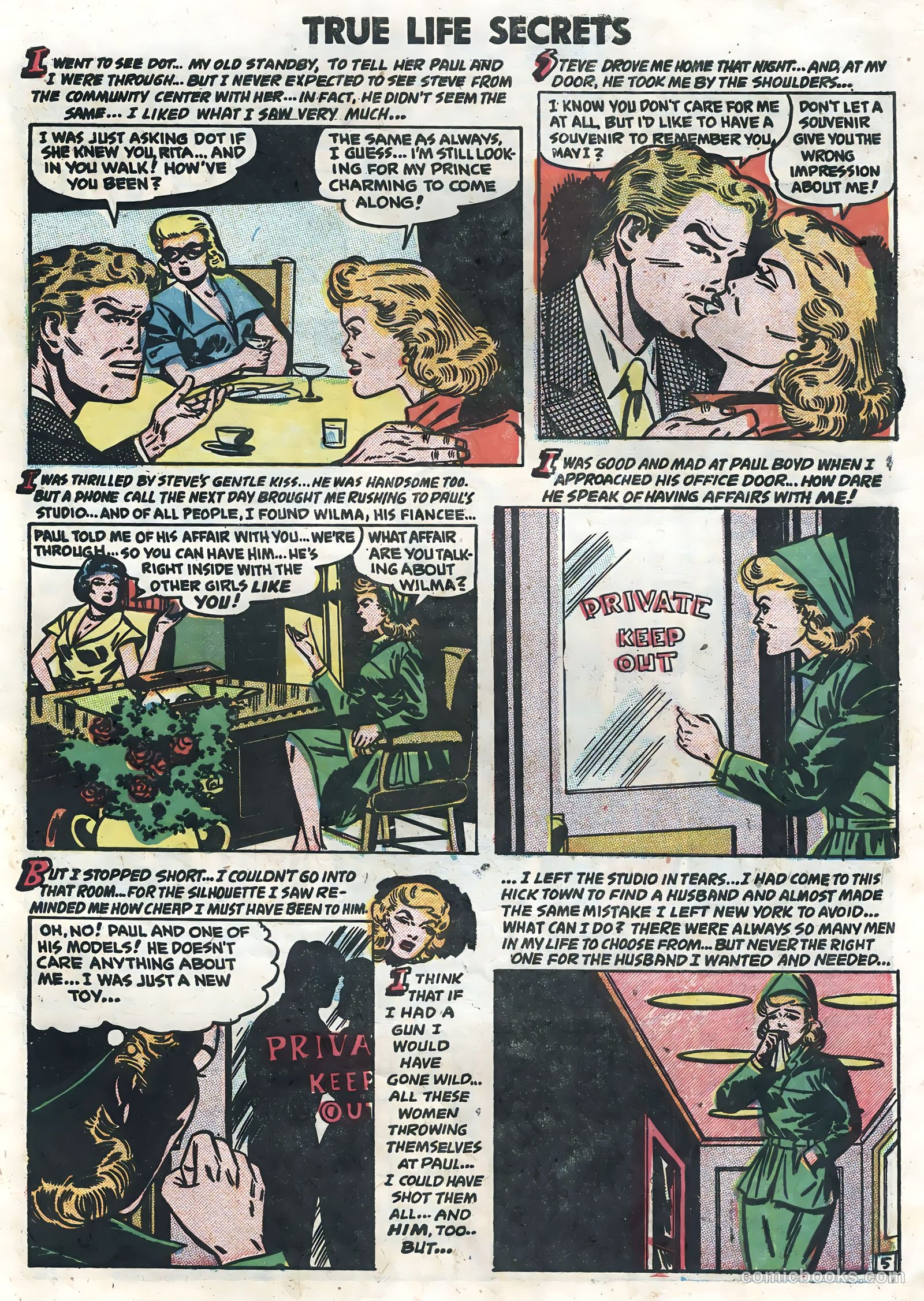 True Life Secrets #7 (1952) — page 31 of 36