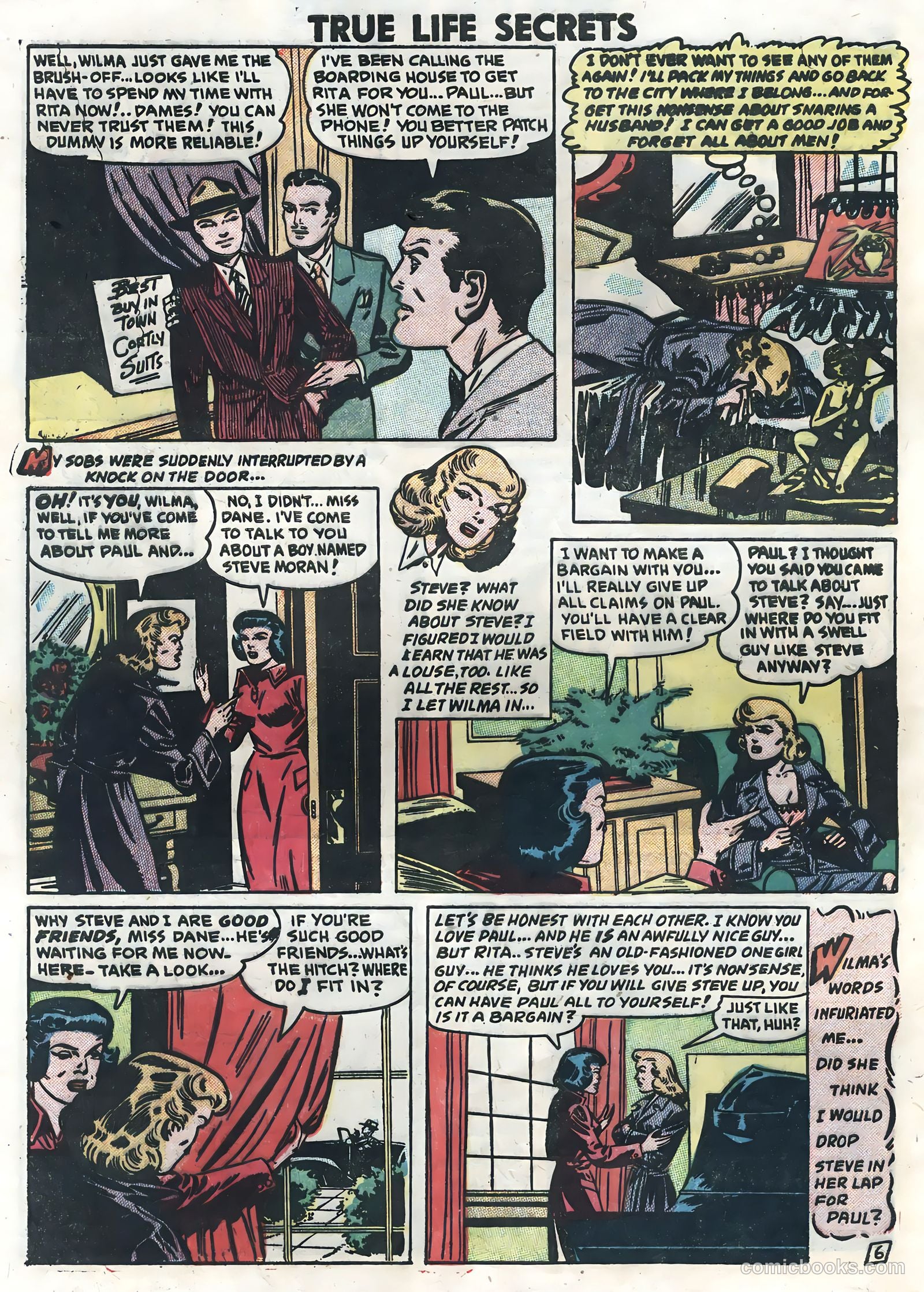 True Life Secrets #7 (1952) — page 32 of 36