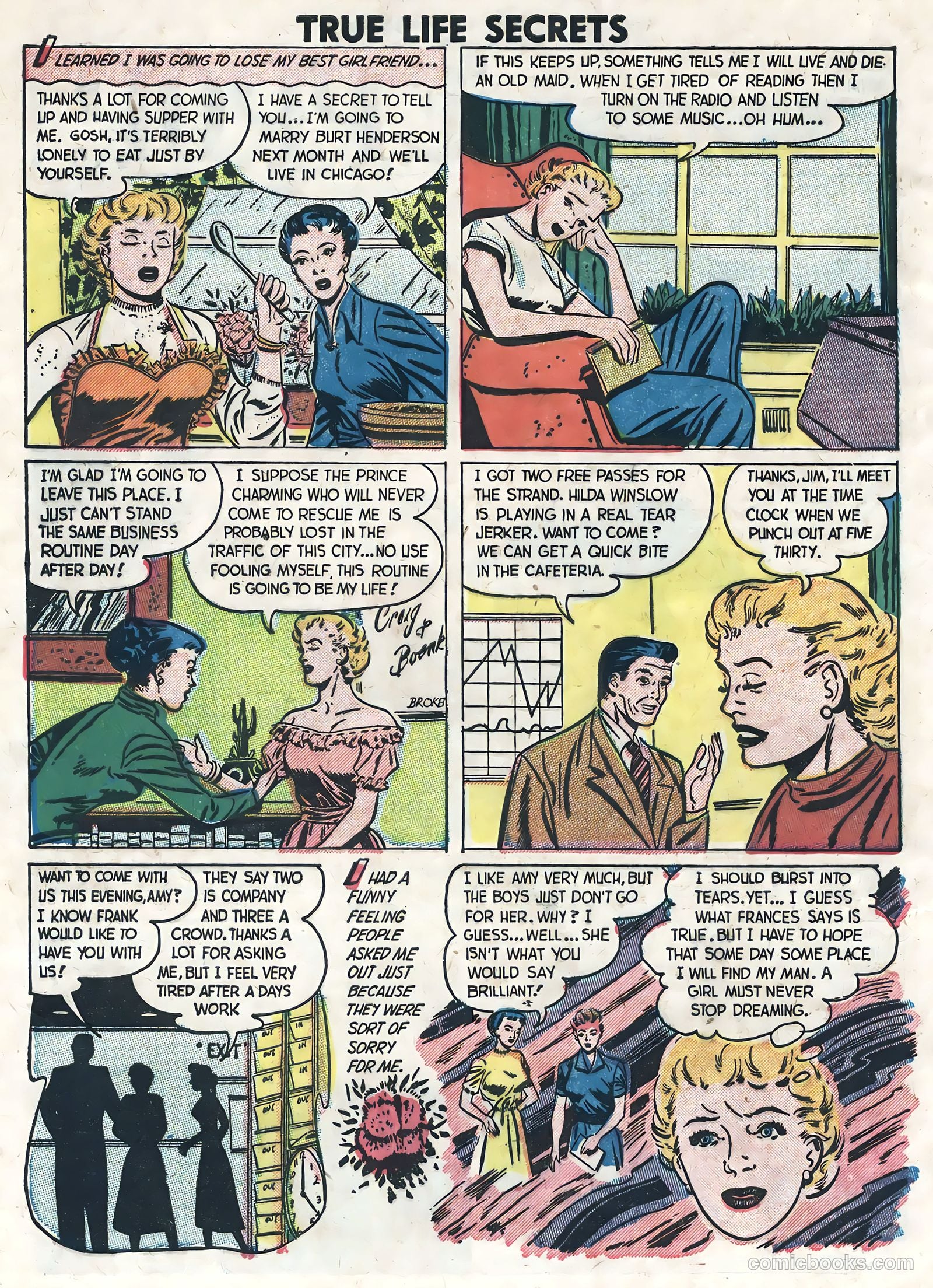 True Life Secrets #8 (1952) — page 4 of 36