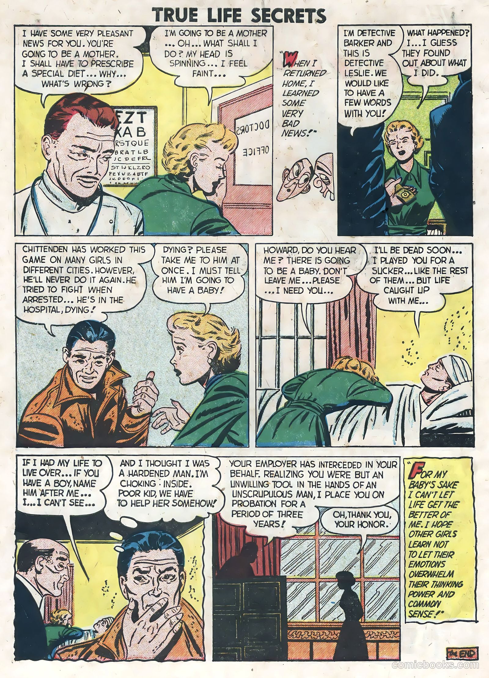 True Life Secrets #8 (1952) — page 10 of 36