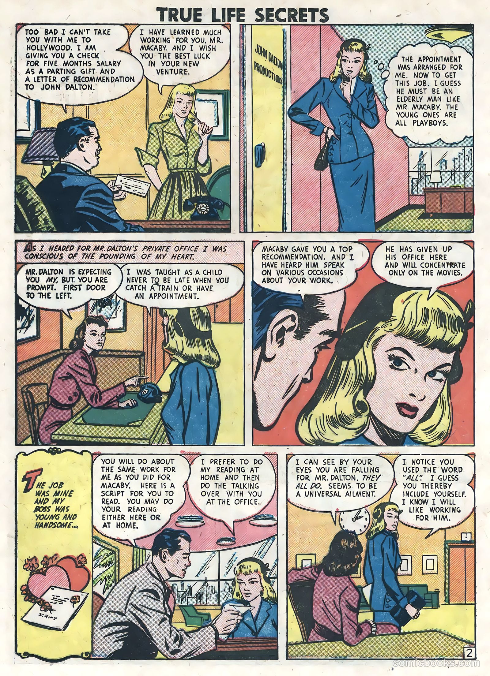 True Life Secrets #8 (1952) — page 12 of 36