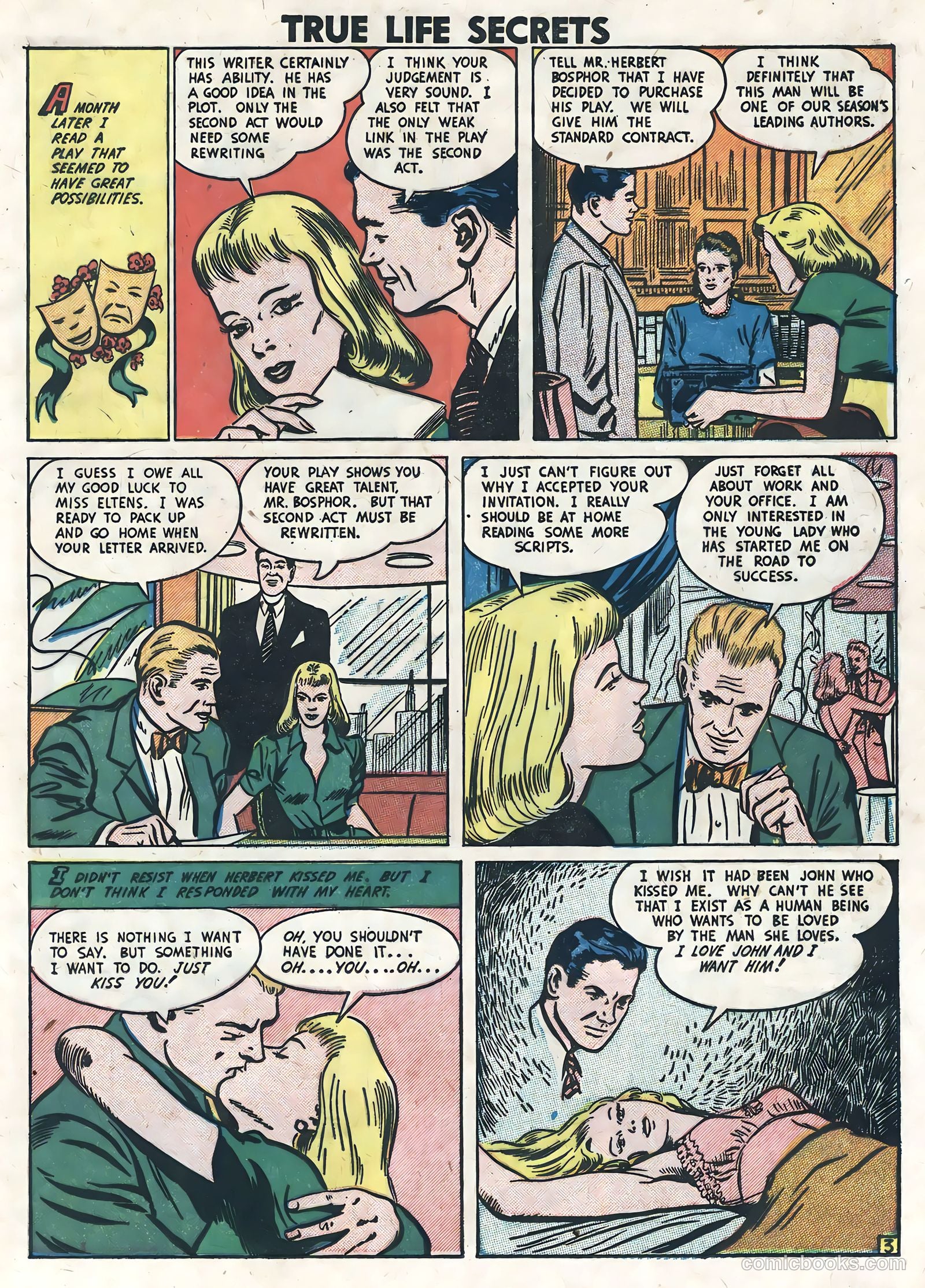True Life Secrets #8 (1952) — page 13 of 36