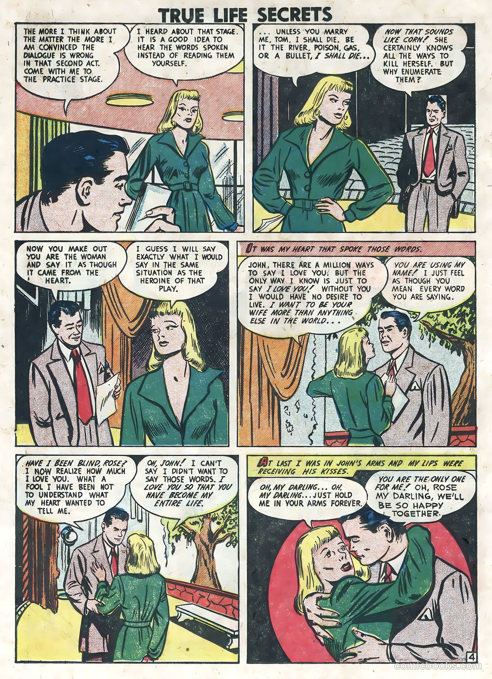 True Life Secrets #8 (1952) — page 14 of 36