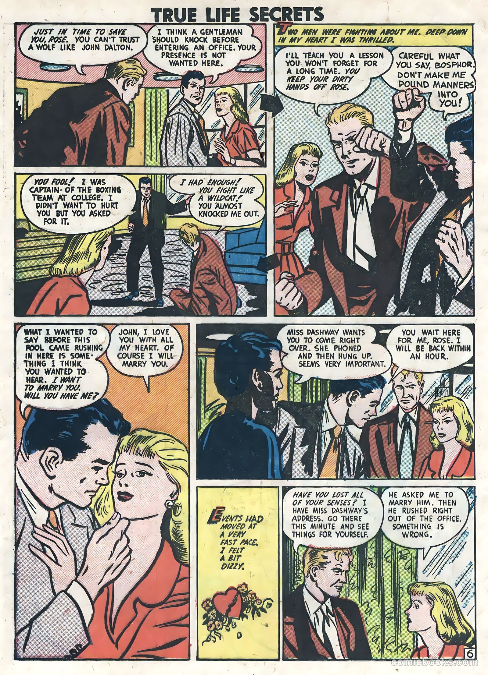 True Life Secrets #8 (1952) — page 16 of 36