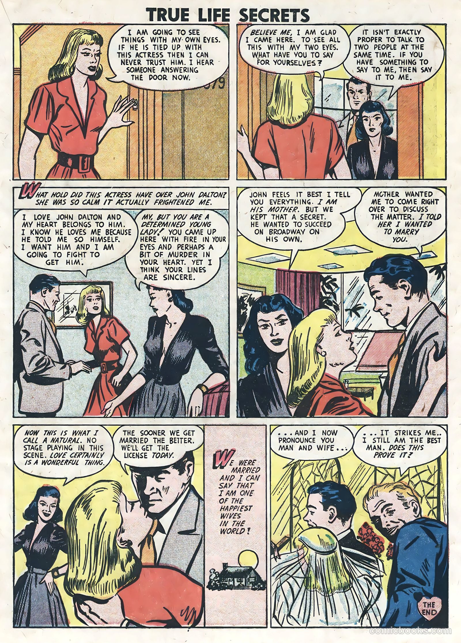 True Life Secrets #8 (1952) — page 17 of 36