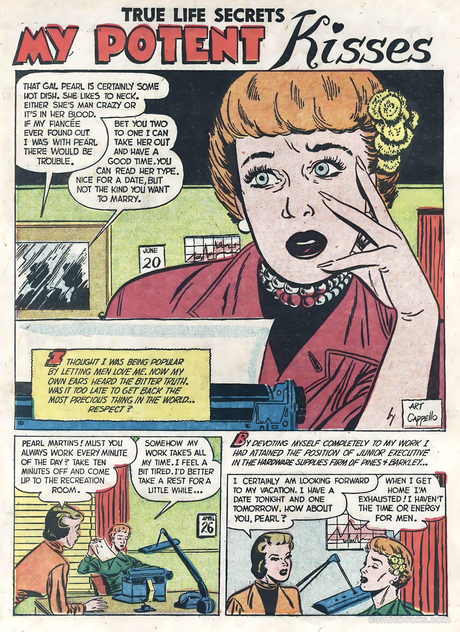 True Life Secrets #8 (1952) — page 20 of 36