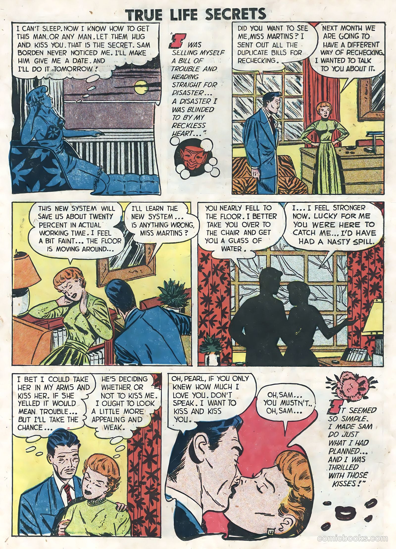 True Life Secrets #8 (1952) — page 23 of 36
