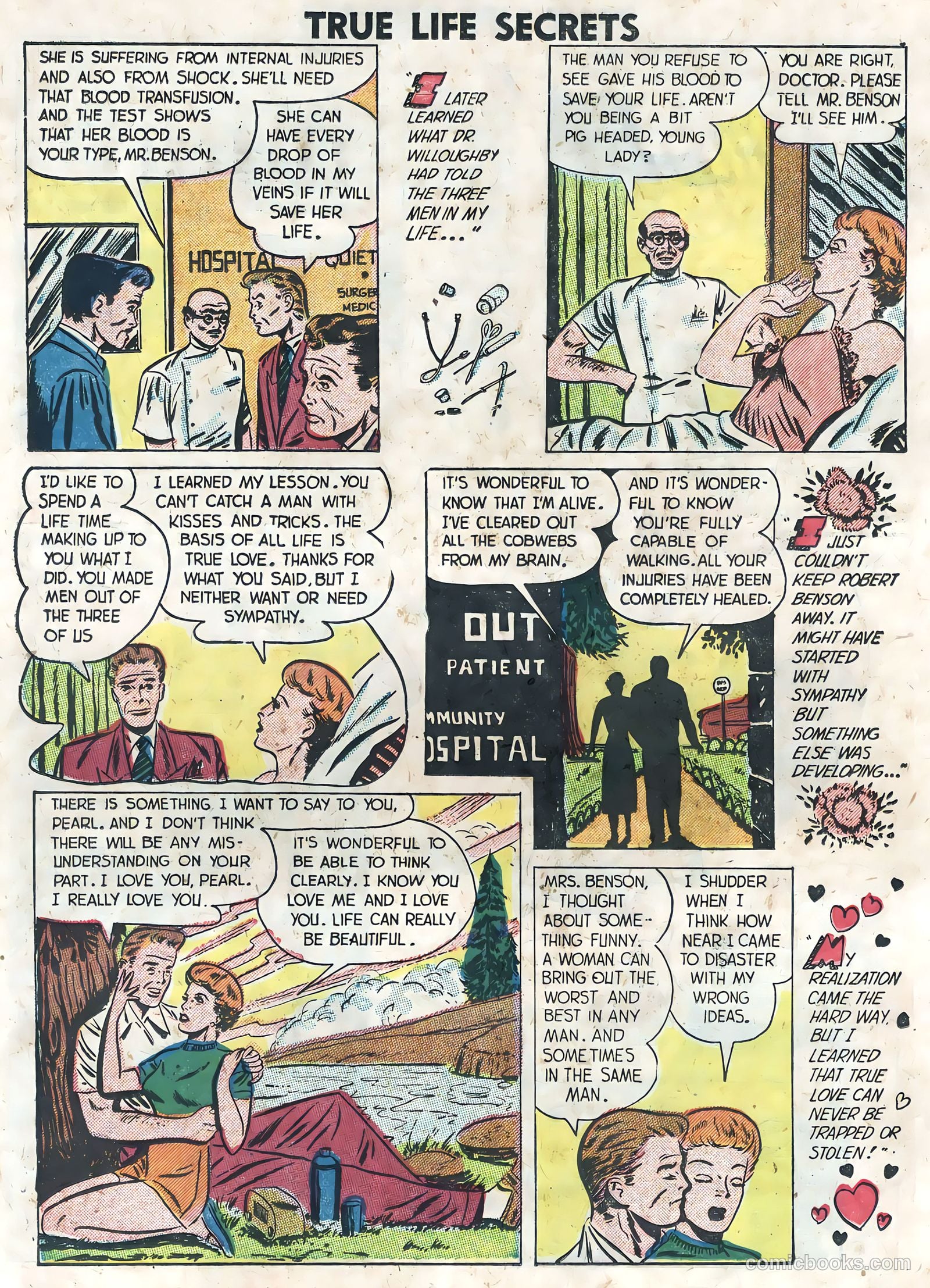 True Life Secrets #8 (1952) — page 26 of 36
