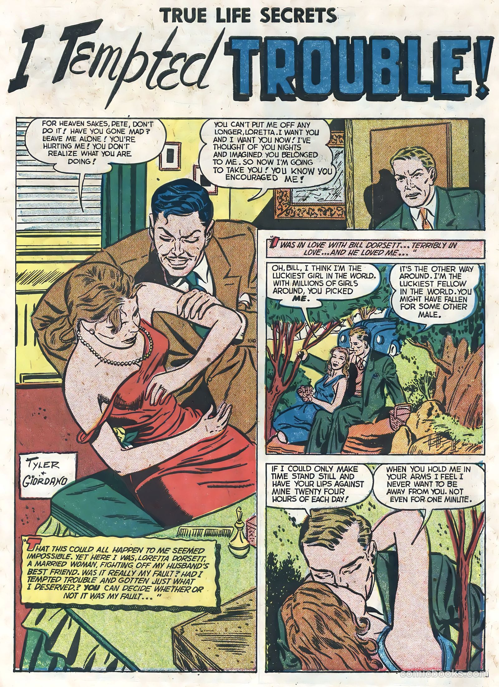 True Life Secrets #8 (1952) — page 27 of 36