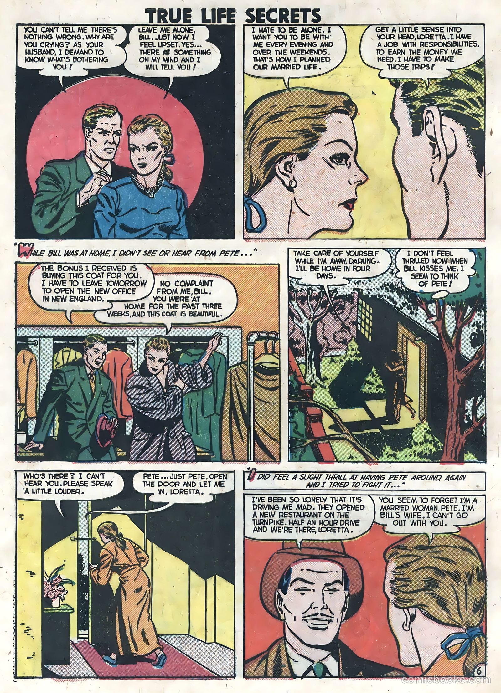 True Life Secrets #8 (1952) — page 32 of 36