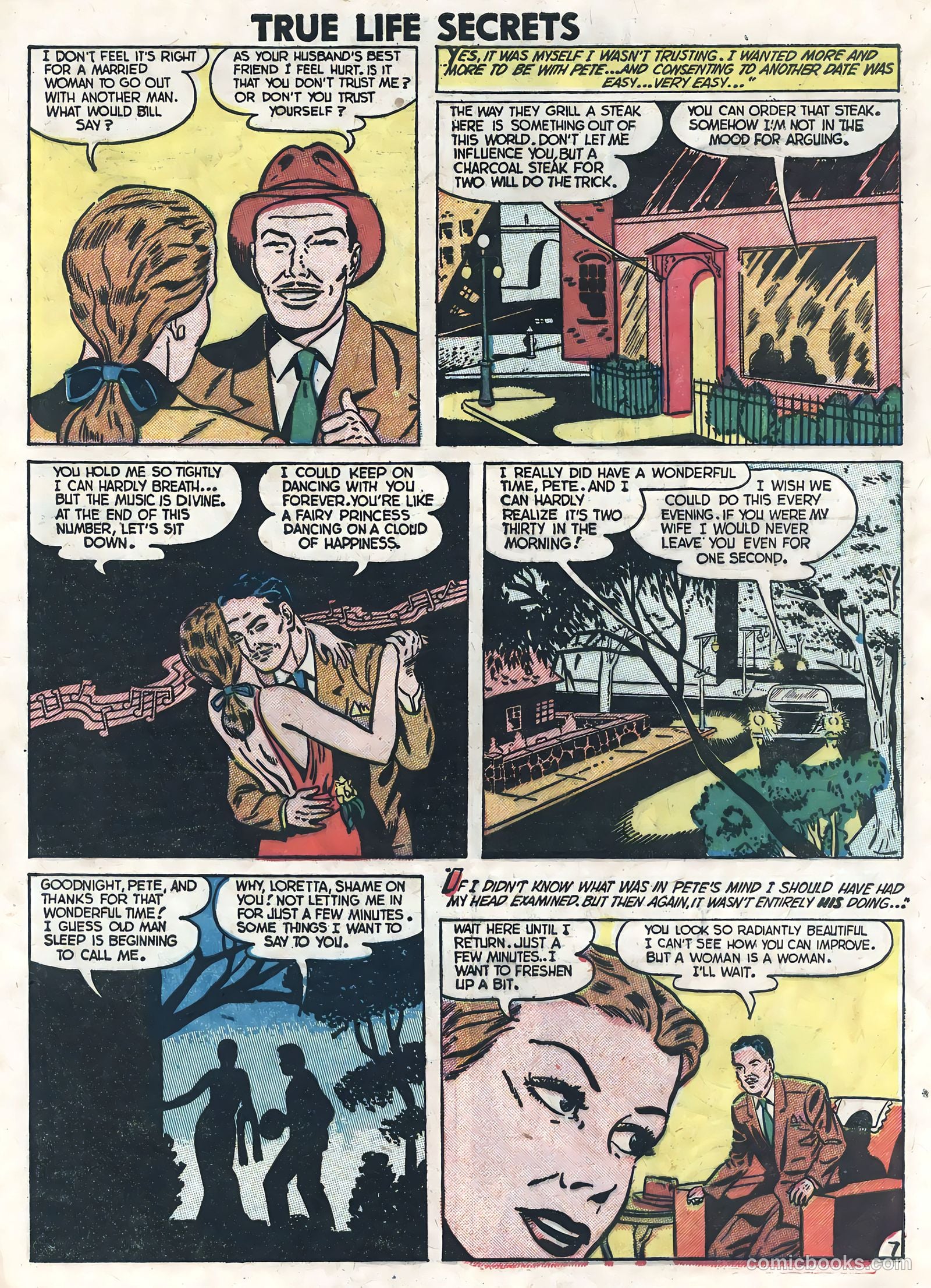 True Life Secrets #8 (1952) — page 33 of 36