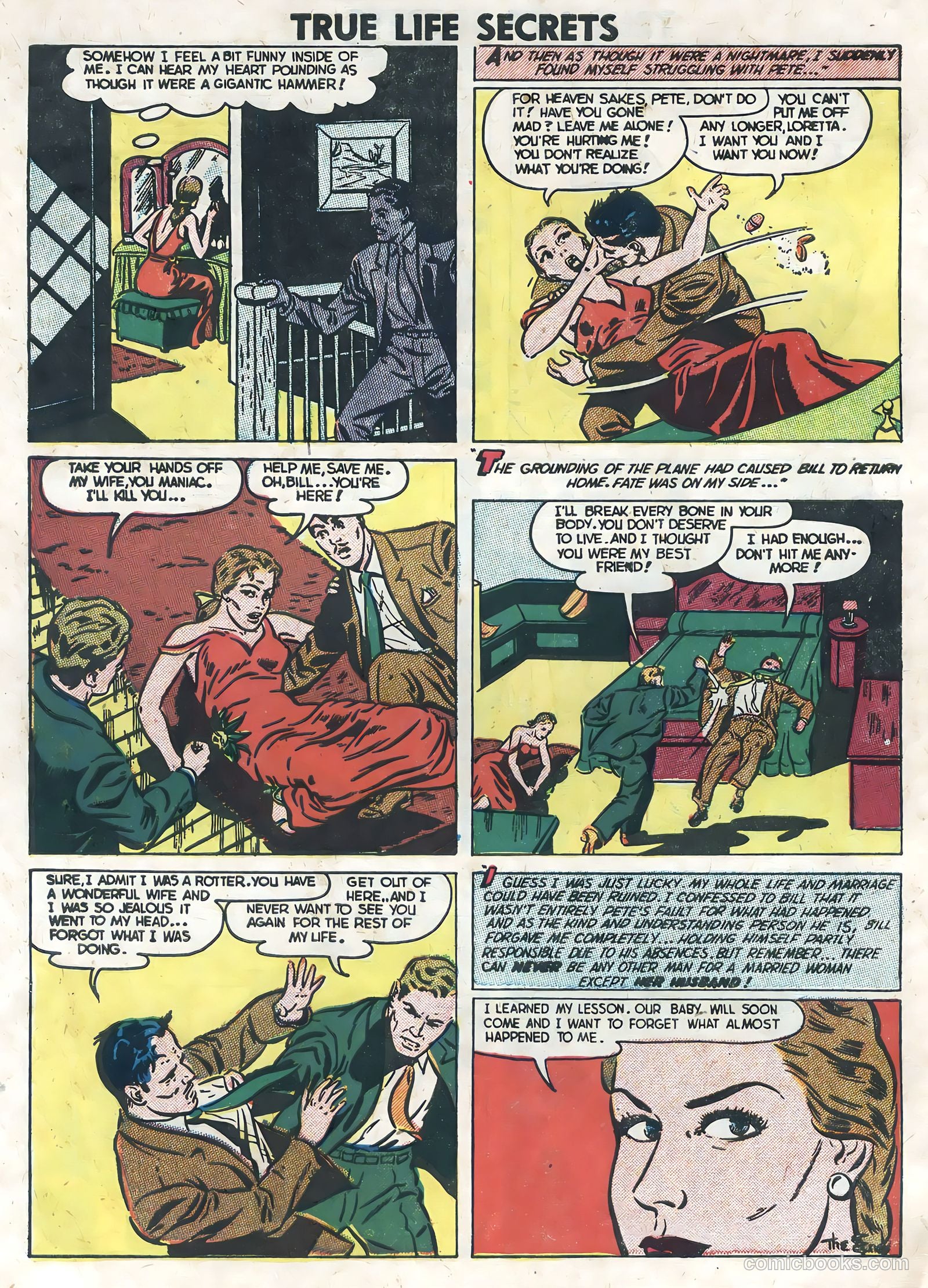 True Life Secrets #8 (1952) — page 34 of 36