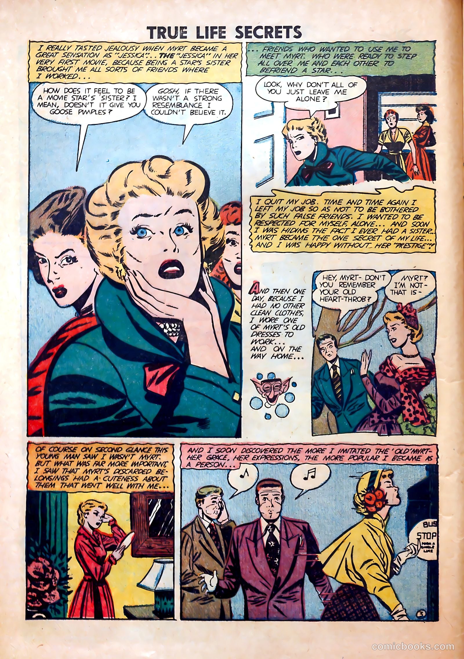 True Life Secrets #9 (1952) — page 12 of 36