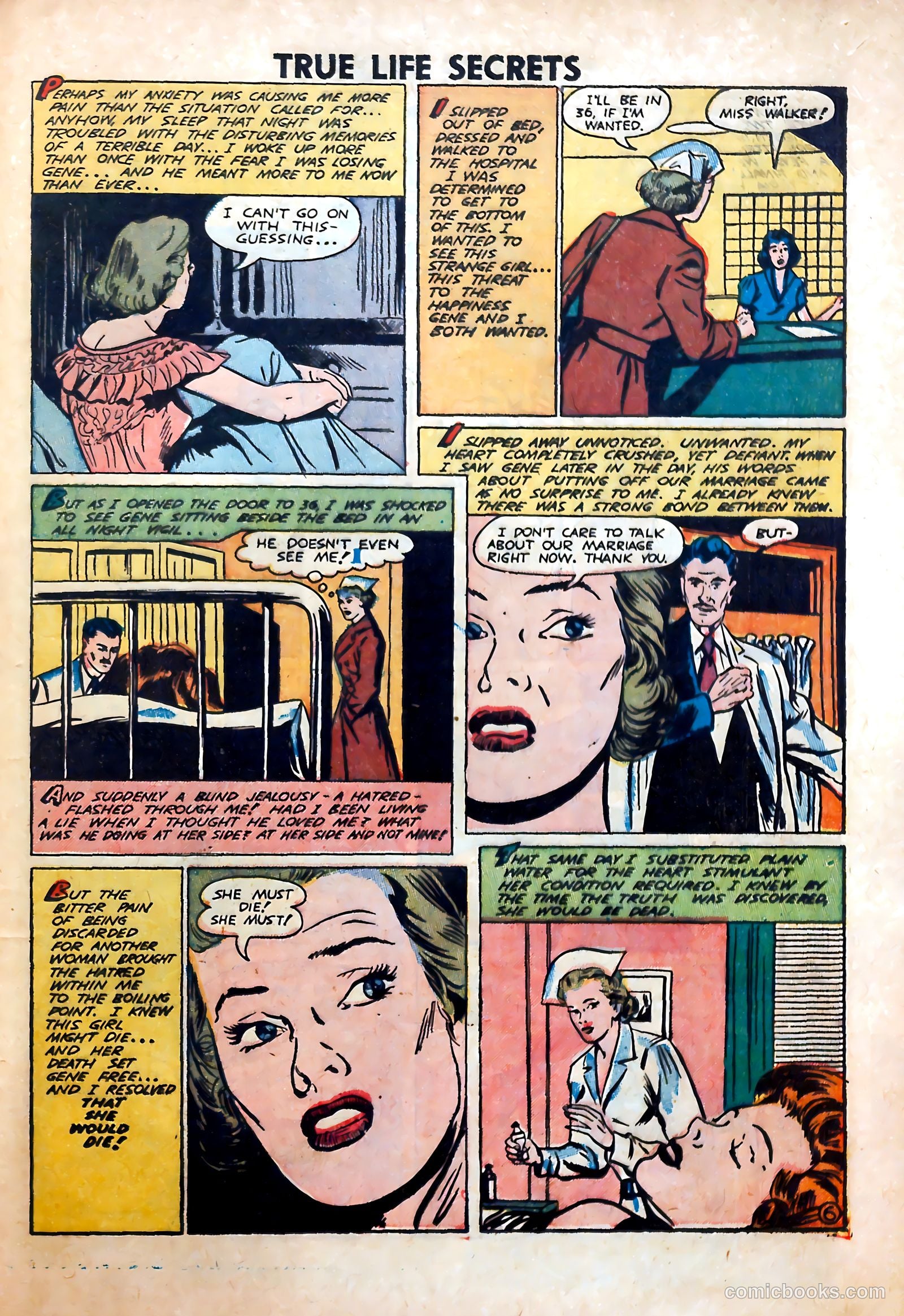 True Life Secrets #9 (1952) — page 25 of 36