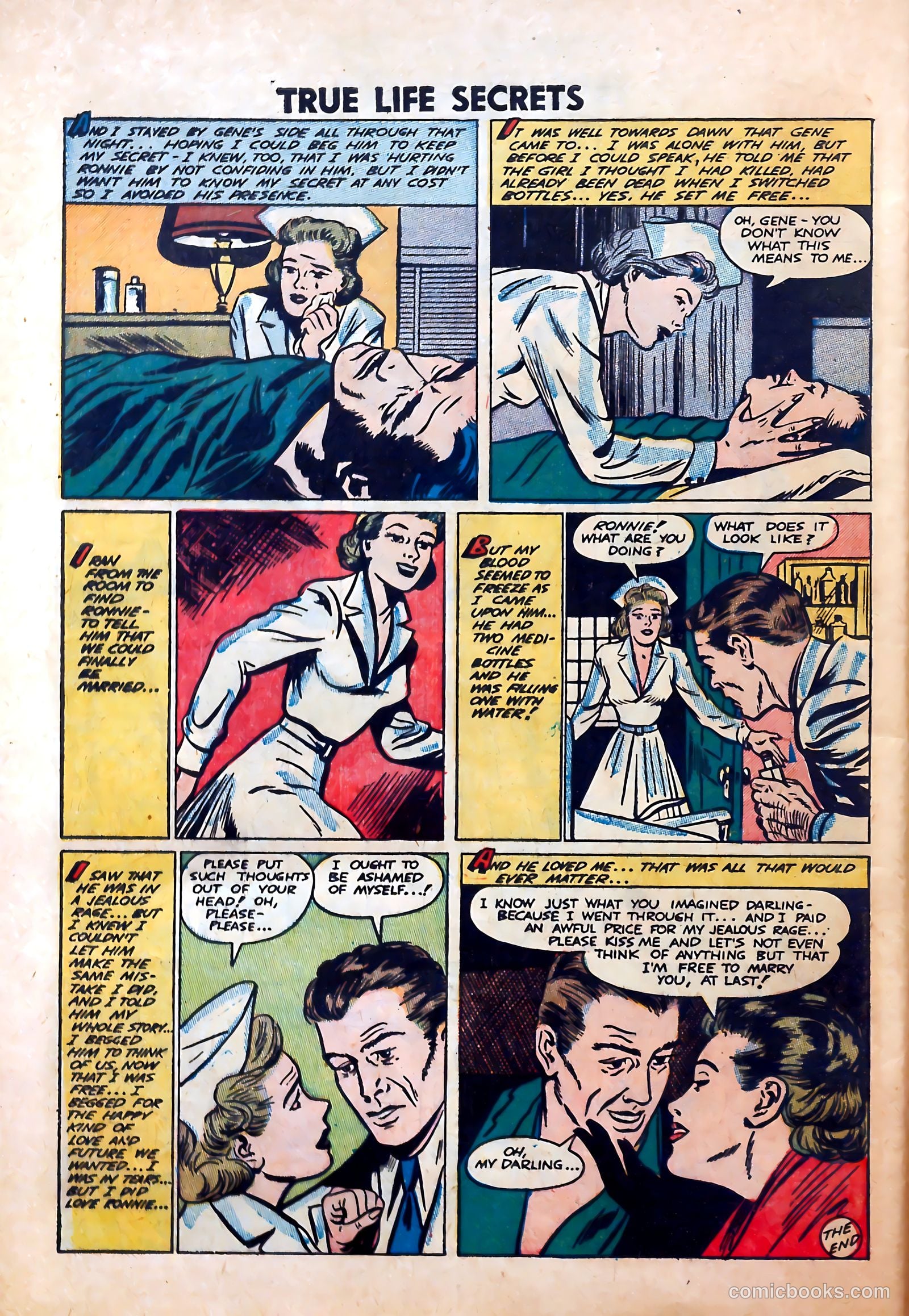 True Life Secrets #9 (1952) — page 28 of 36