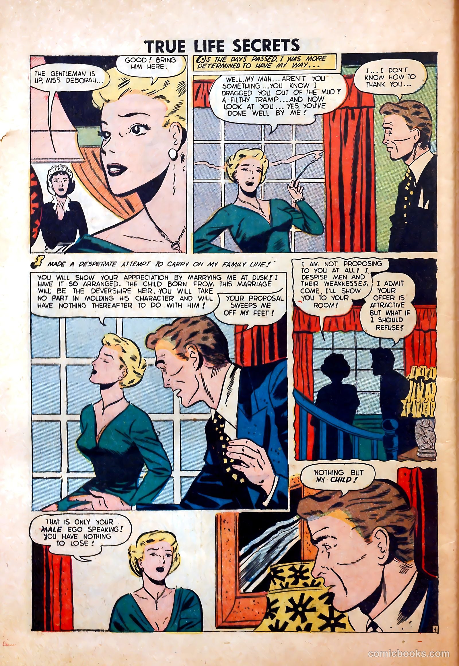 True Life Secrets #9 (1952) — page 32 of 36