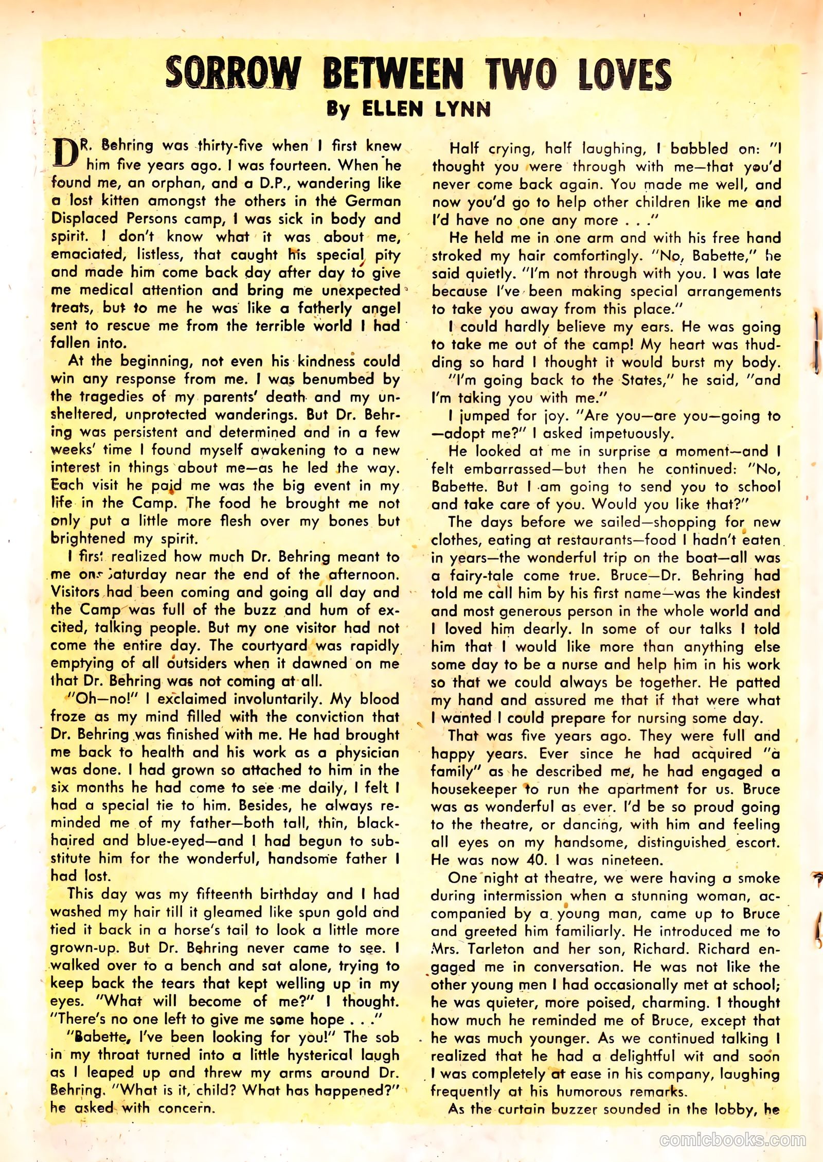 True Love Confessions #1 (1954) — page 18 of 36