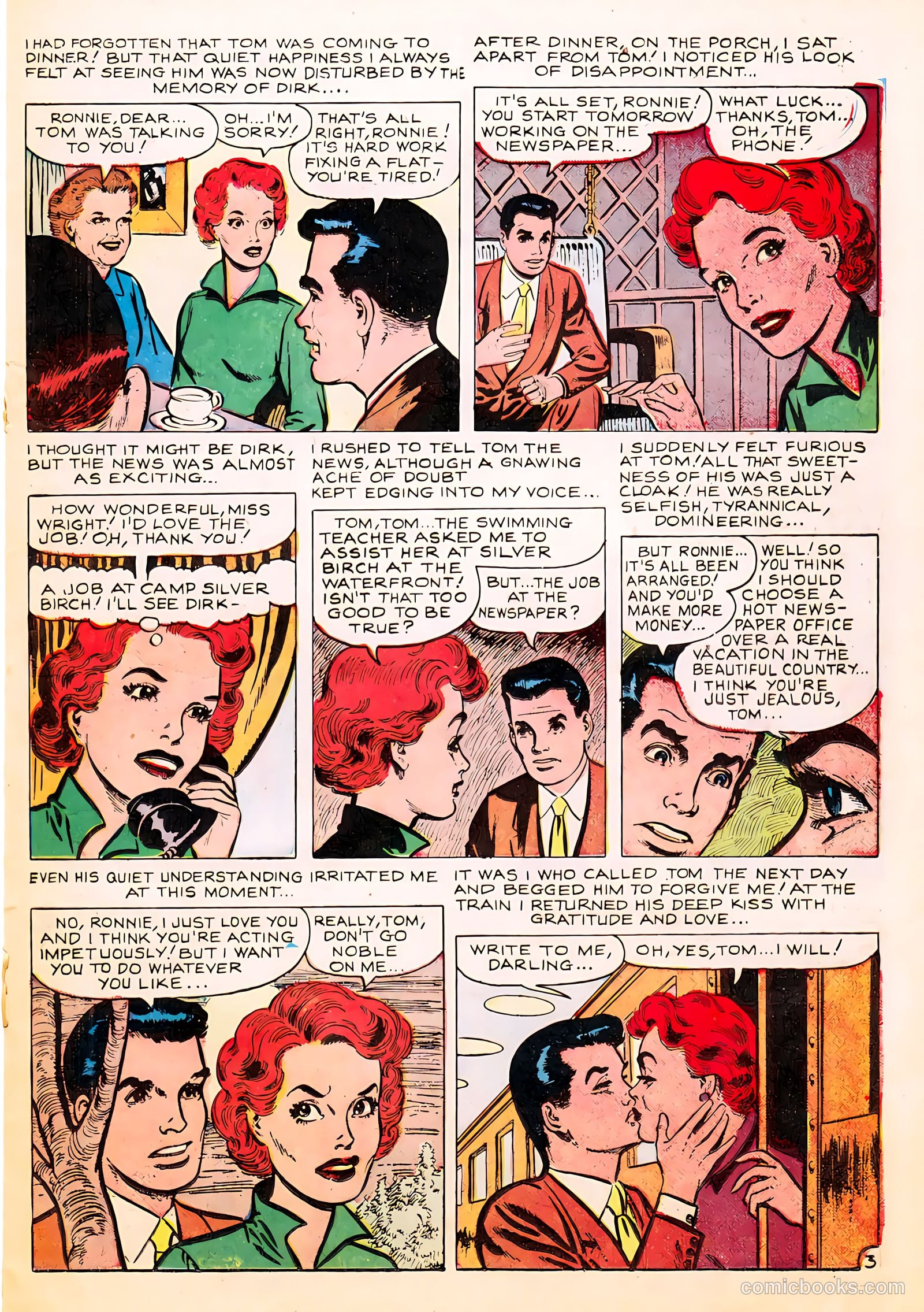True Love Confessions #11 (1956) — page 15 of 36