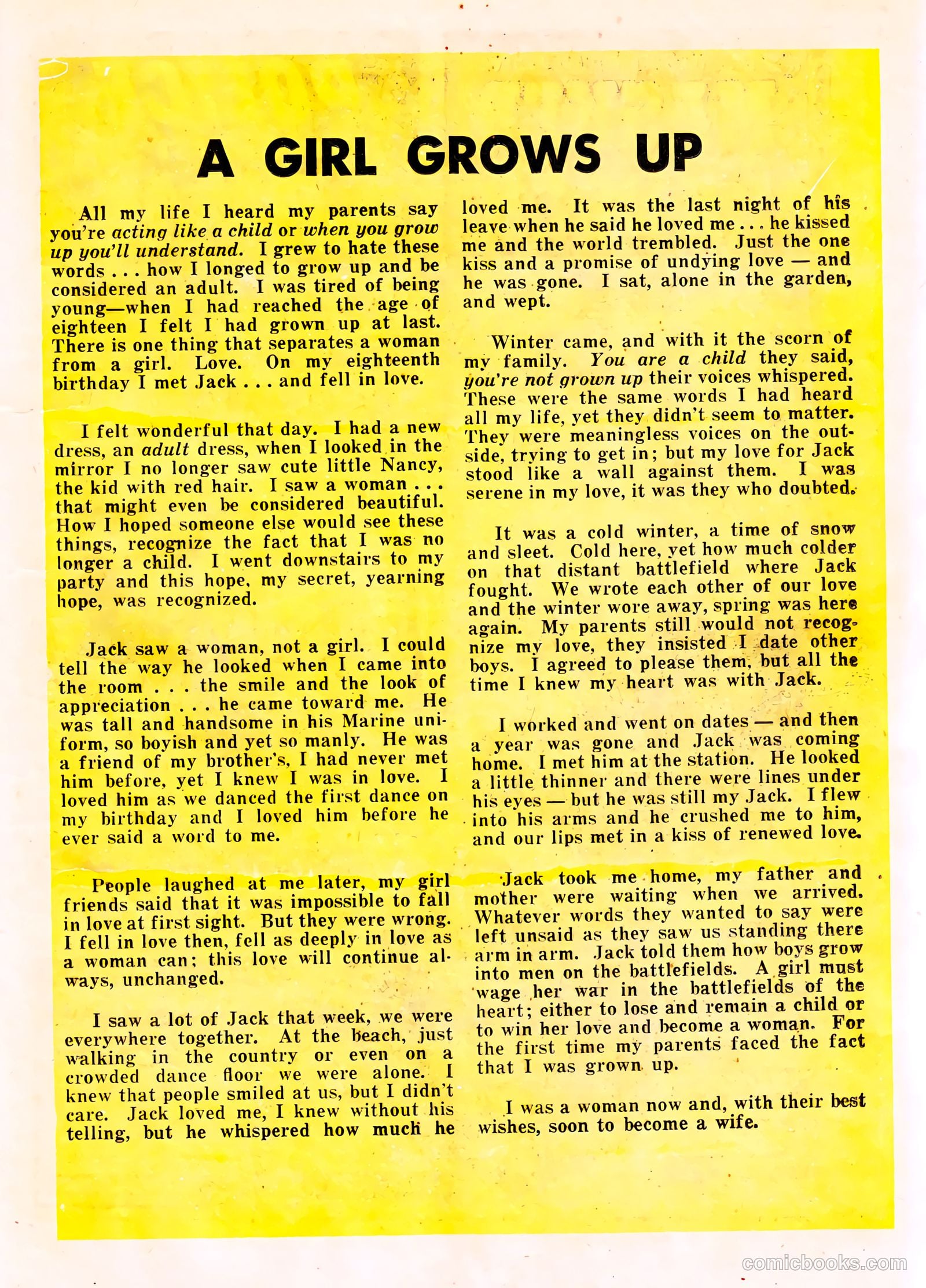 True Love Confessions #3 (1954) — page 11 of 36