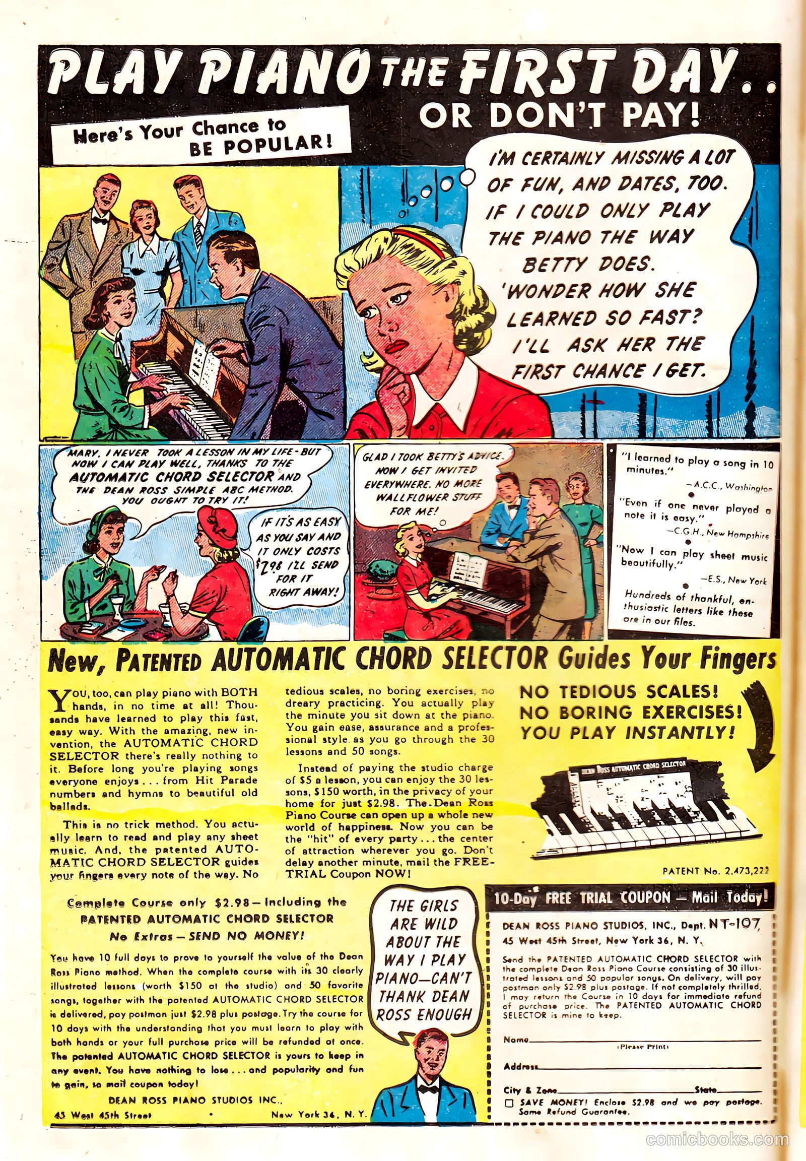 True Love Confessions #3 (1954) — page 26 of 36