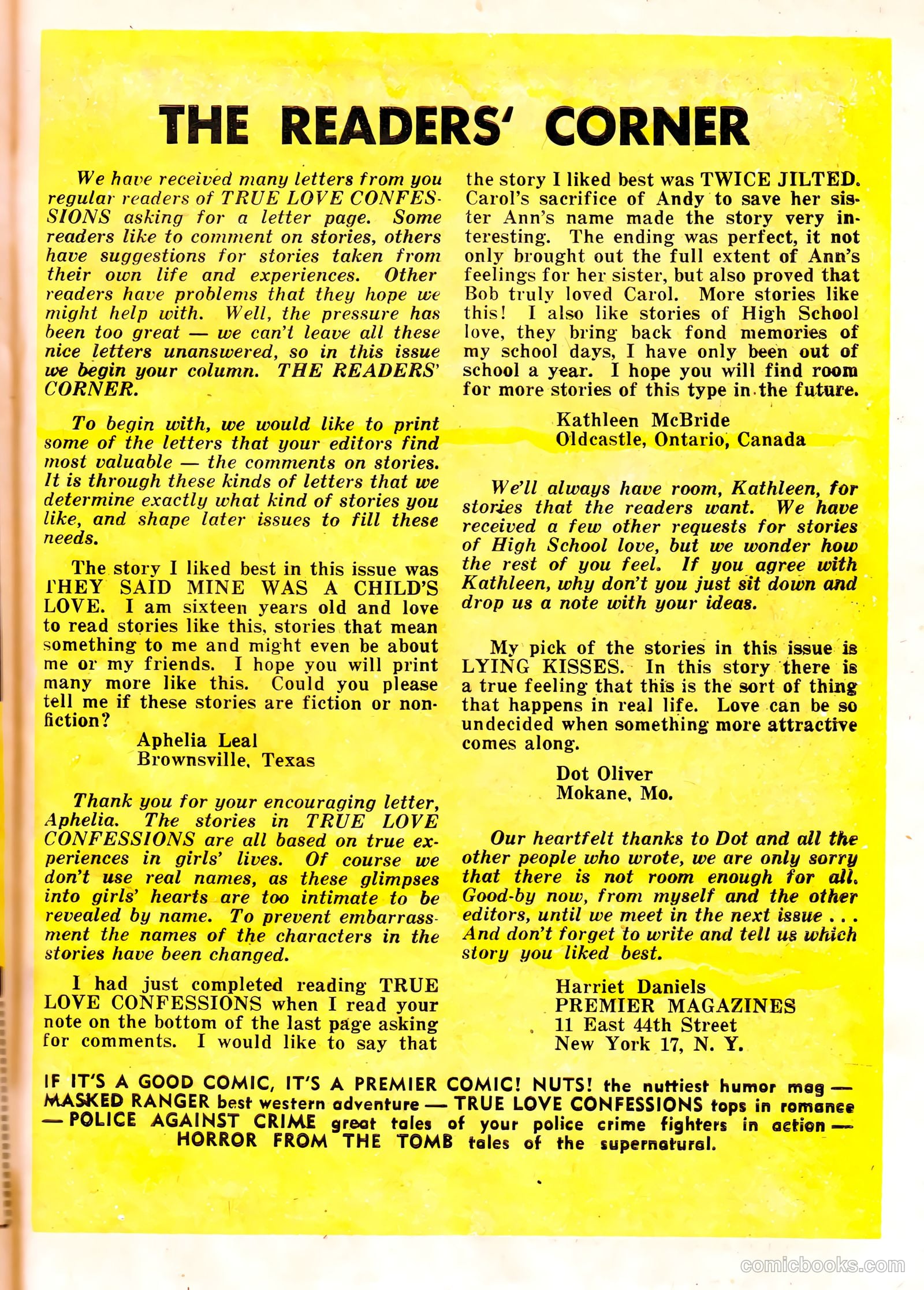 True Love Confessions #3 (1954) — page 27 of 36
