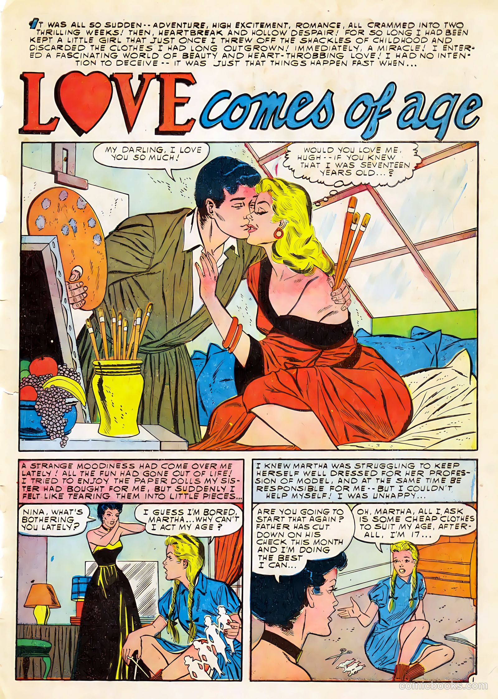 True Love Confessions #4 (1954) — page 3 of 36