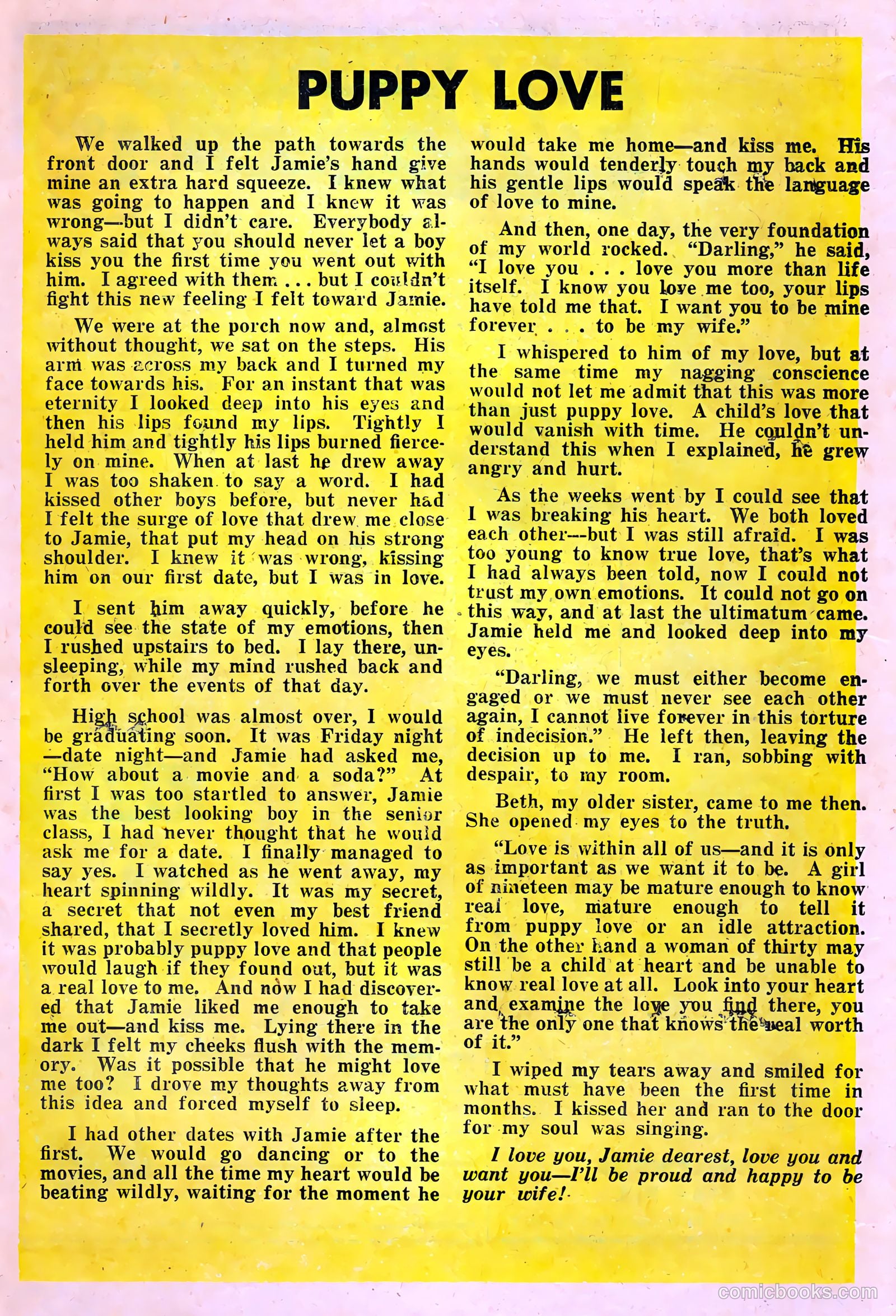True Love Confessions #4 (1954) — page 11 of 36