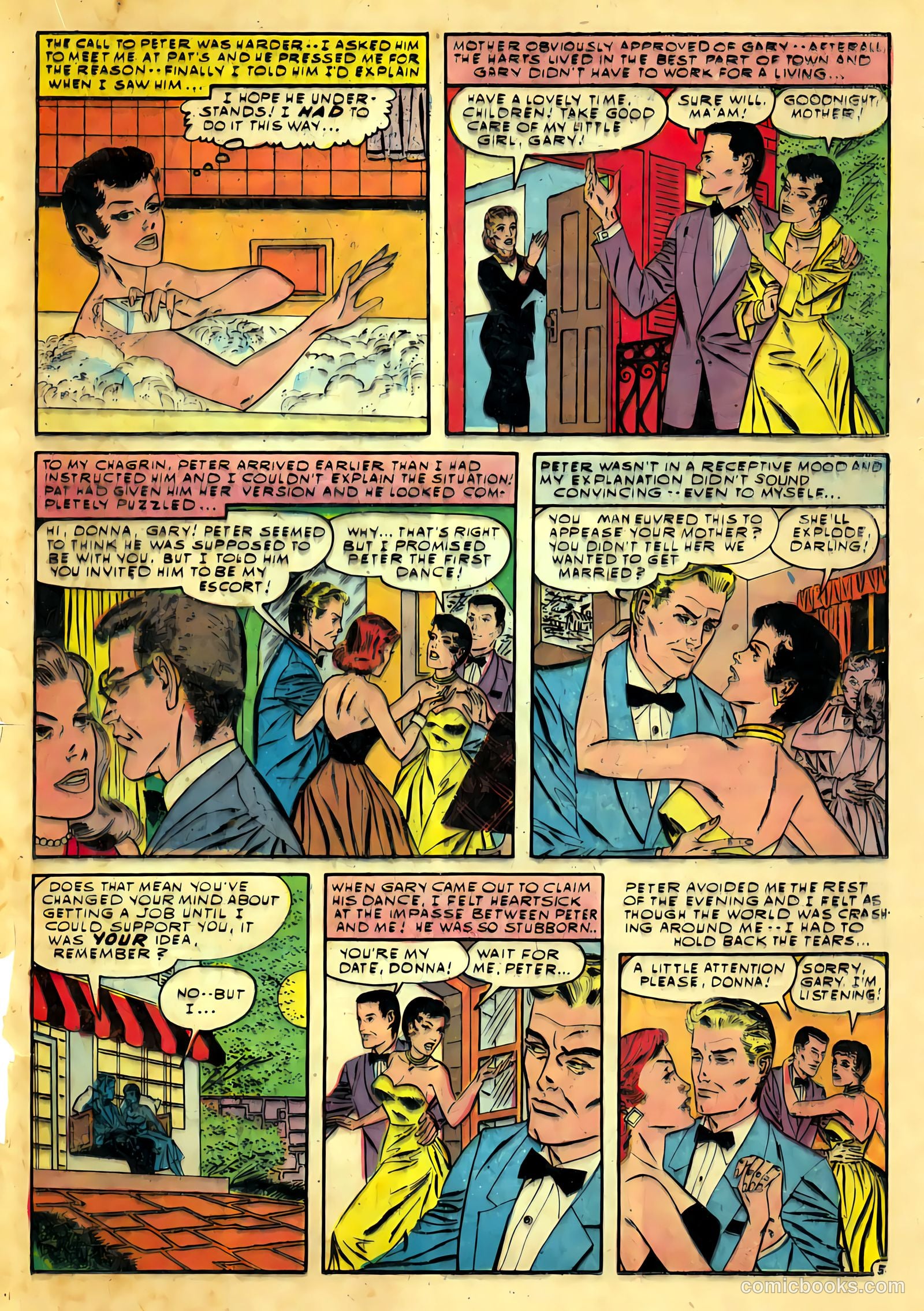 True Love Confessions #4 (1954) — page 23 of 36