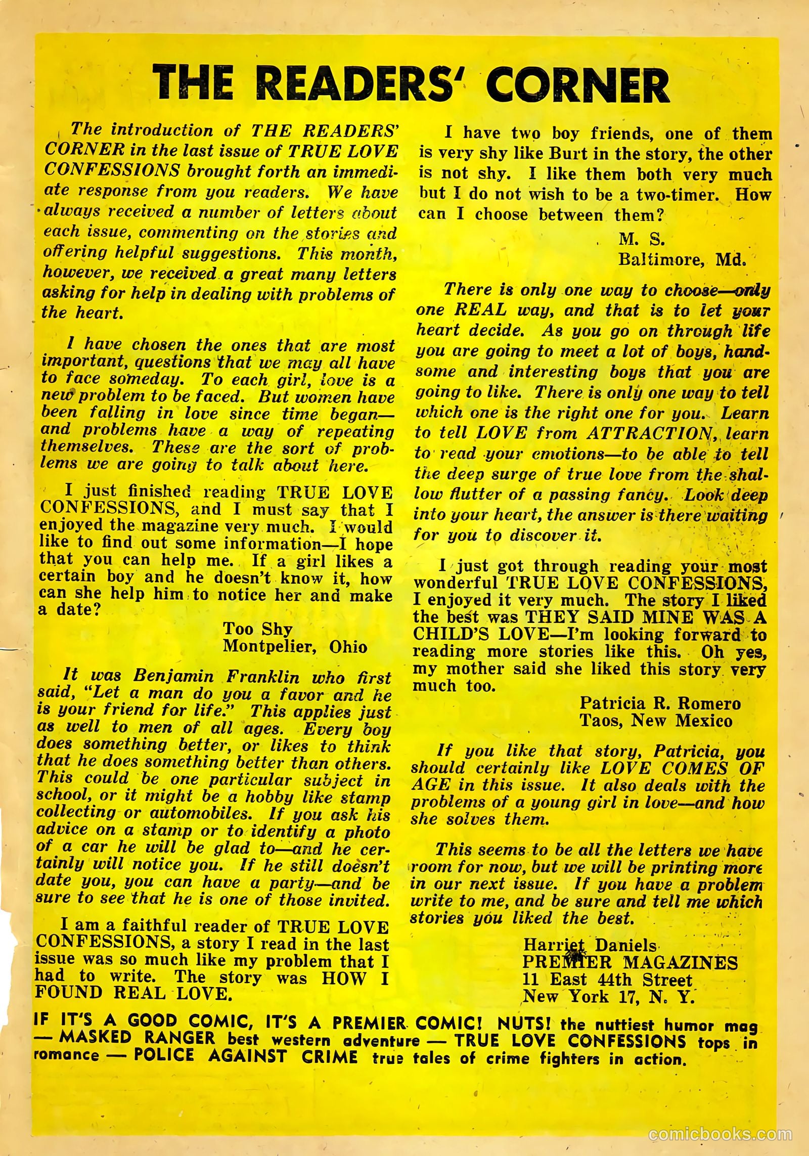 True Love Confessions #4 (1954) — page 27 of 36