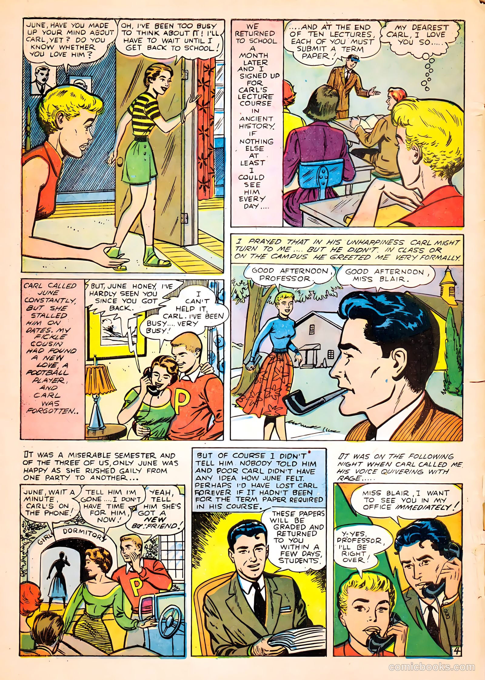 True Love Confessions #4 (1954) — page 32 of 36