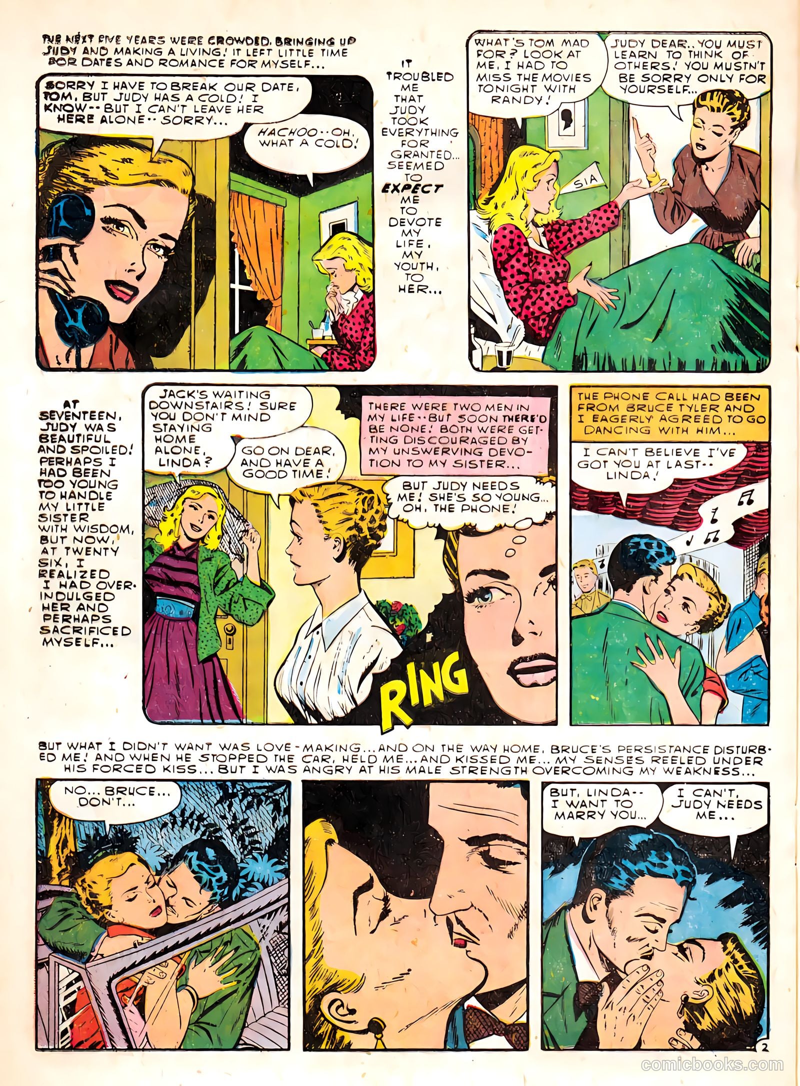True Love Confessions #6 (1955) — page 20 of 36