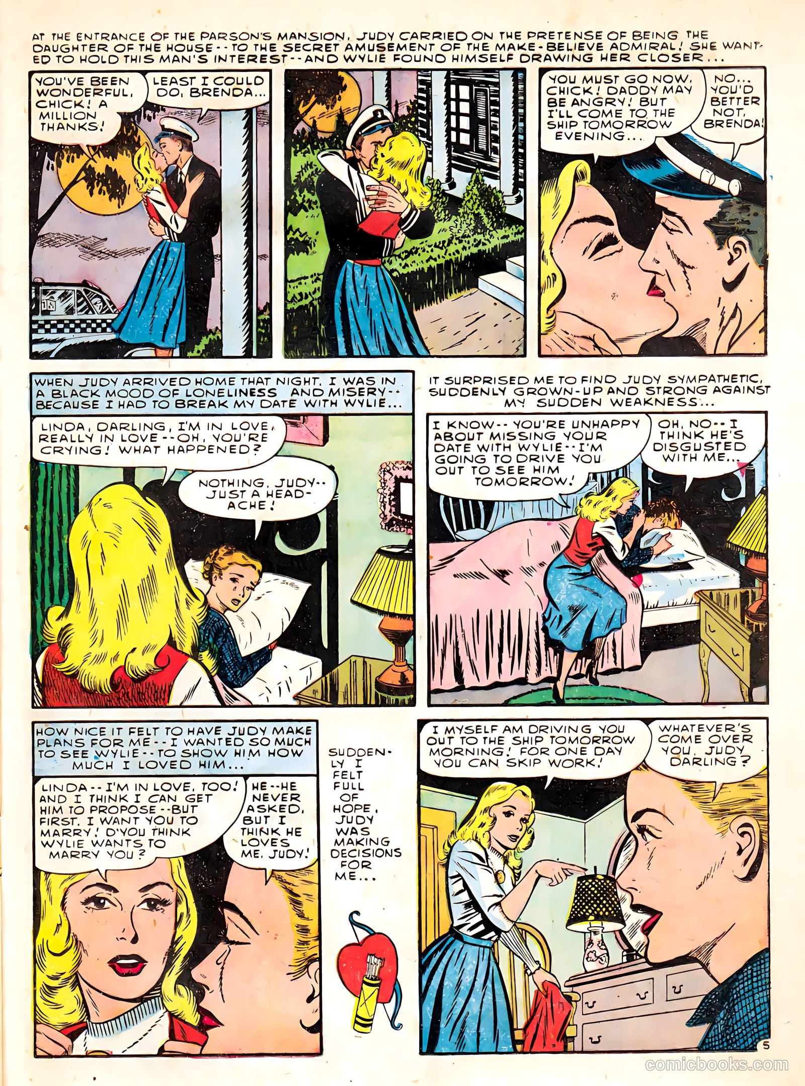 True Love Confessions #6 (1955) — page 23 of 36