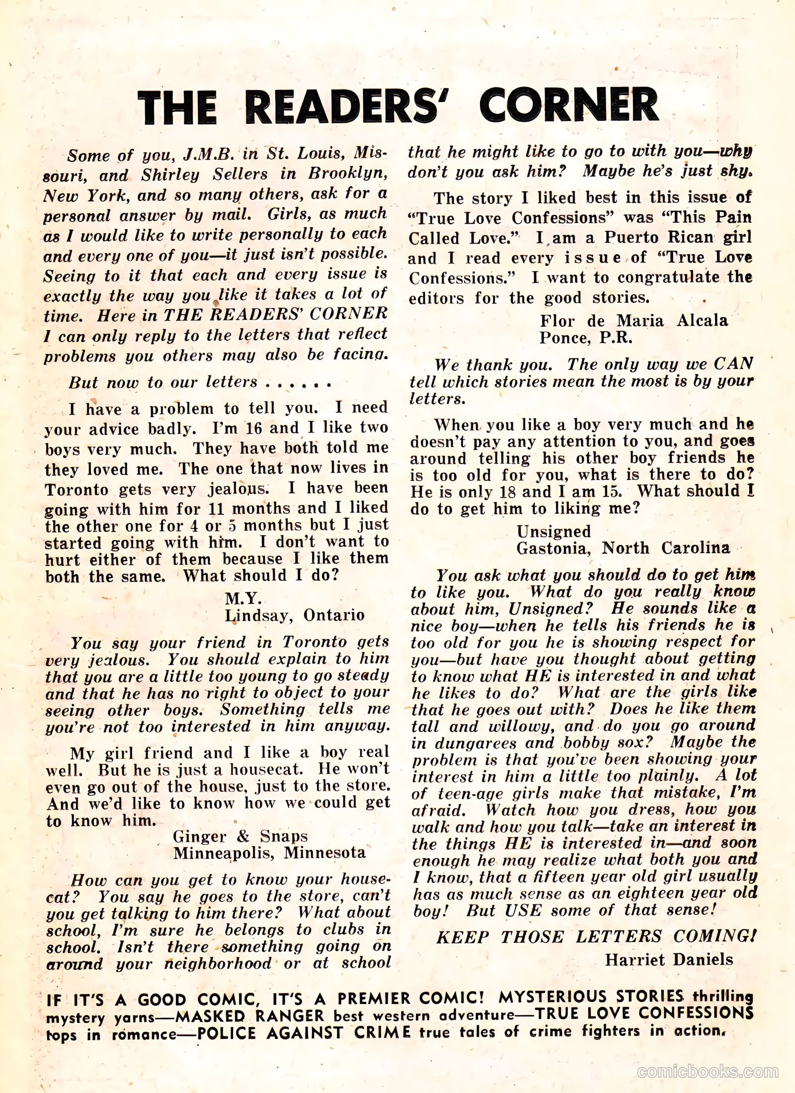 True Love Confessions #7 (1955) — page 11 of 36
