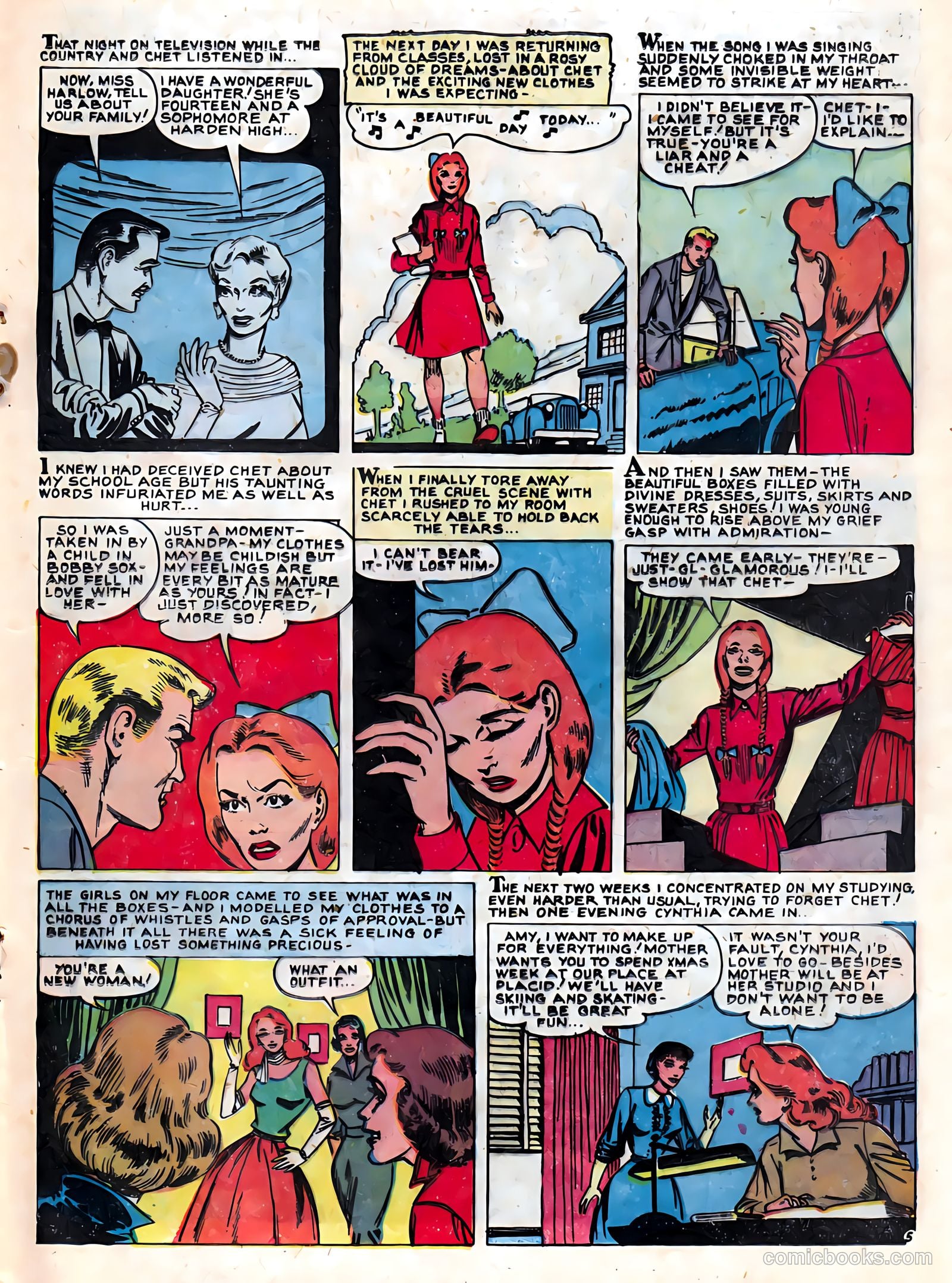 True Love Confessions #7 (1955) — page 17 of 36