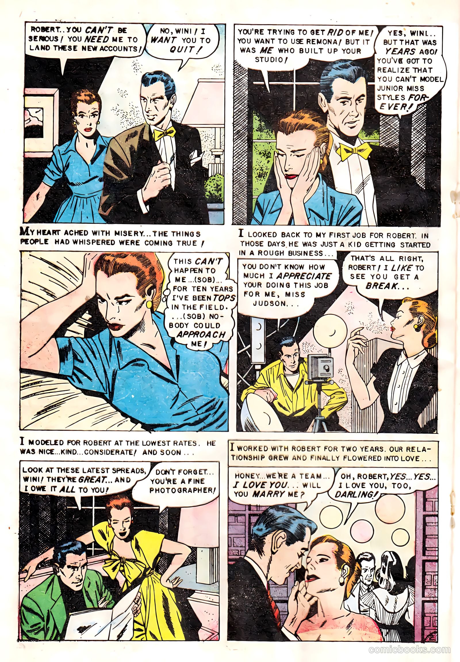 True Love Confessions #8 (1955) — page 20 of 36