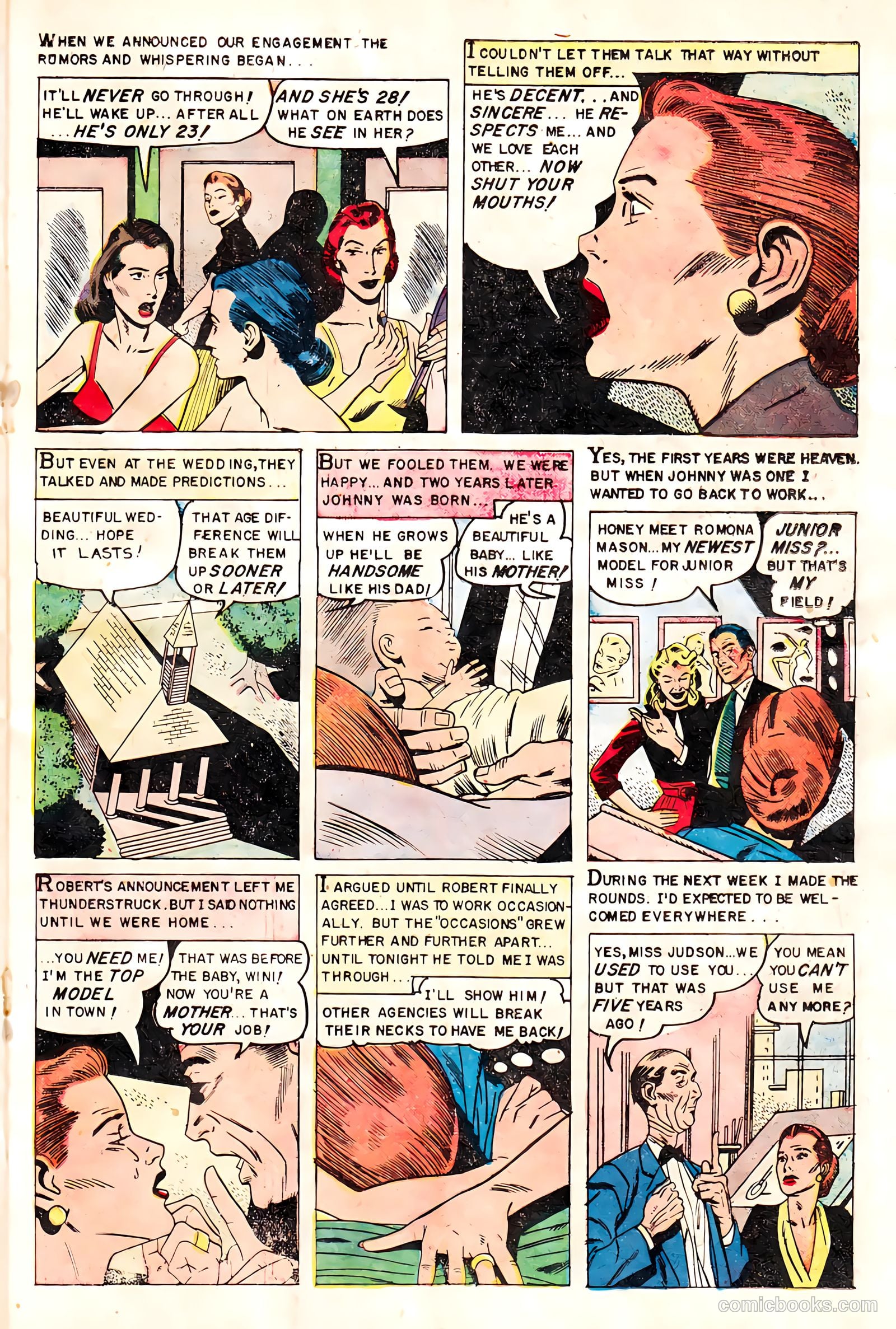 True Love Confessions #8 (1955) — page 21 of 36