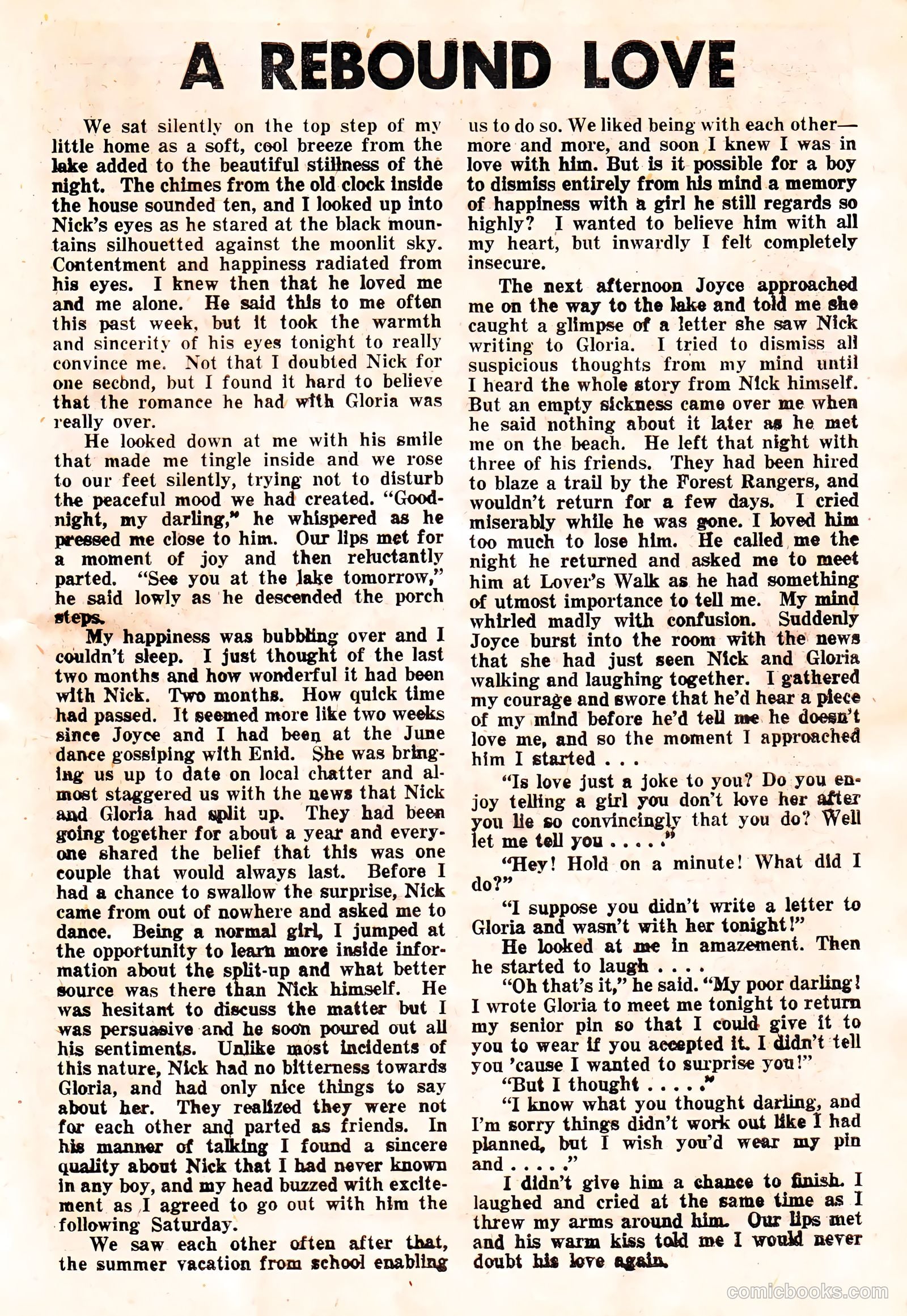 True Love Confessions #8 (1955) — page 27 of 36