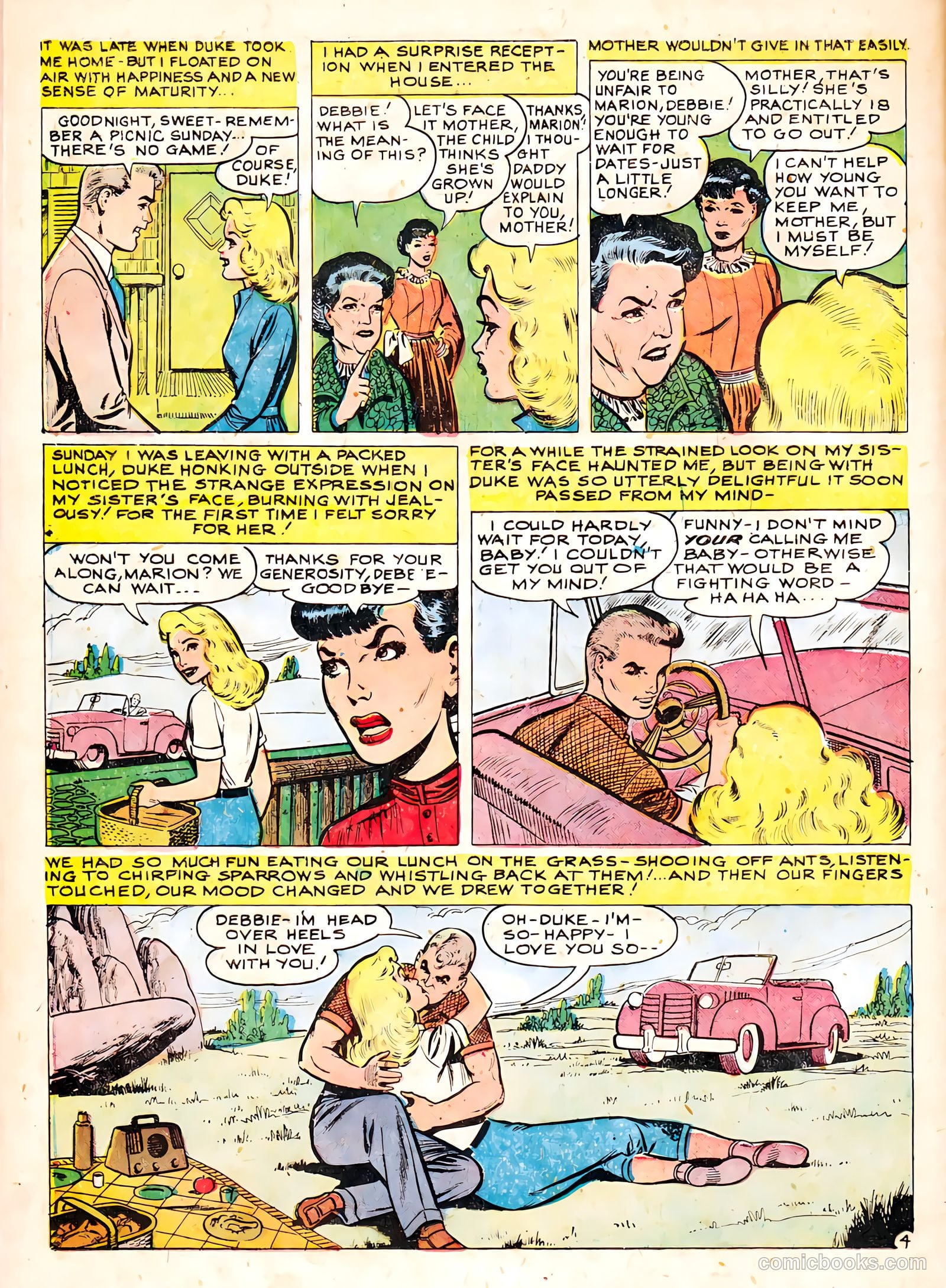 True Love Confessions #9 (1955) — page 16 of 36
