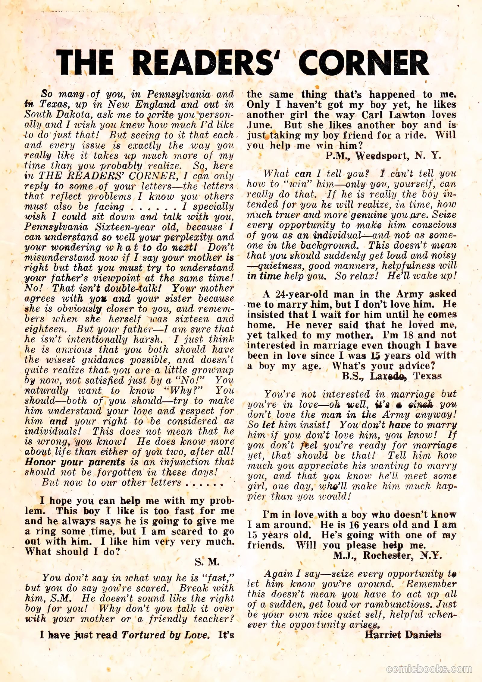 True Love Confessions #9 (1955) — page 27 of 36