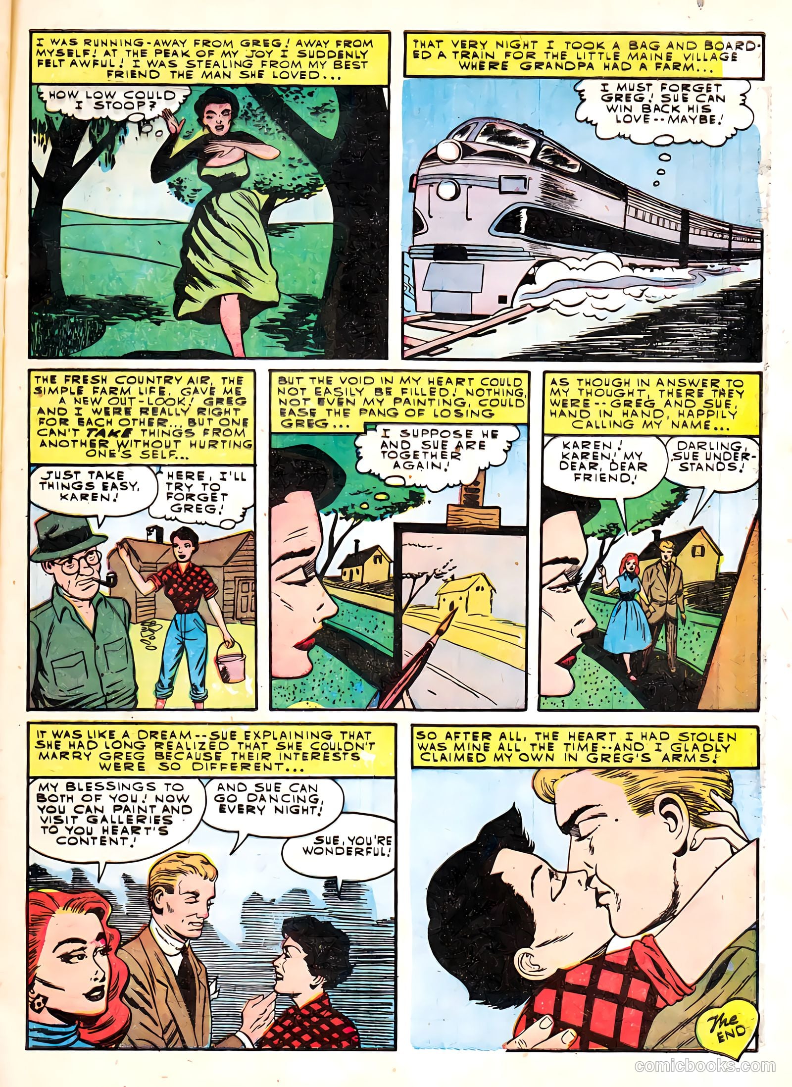 True Love Confessions #9 (1955) — page 33 of 36