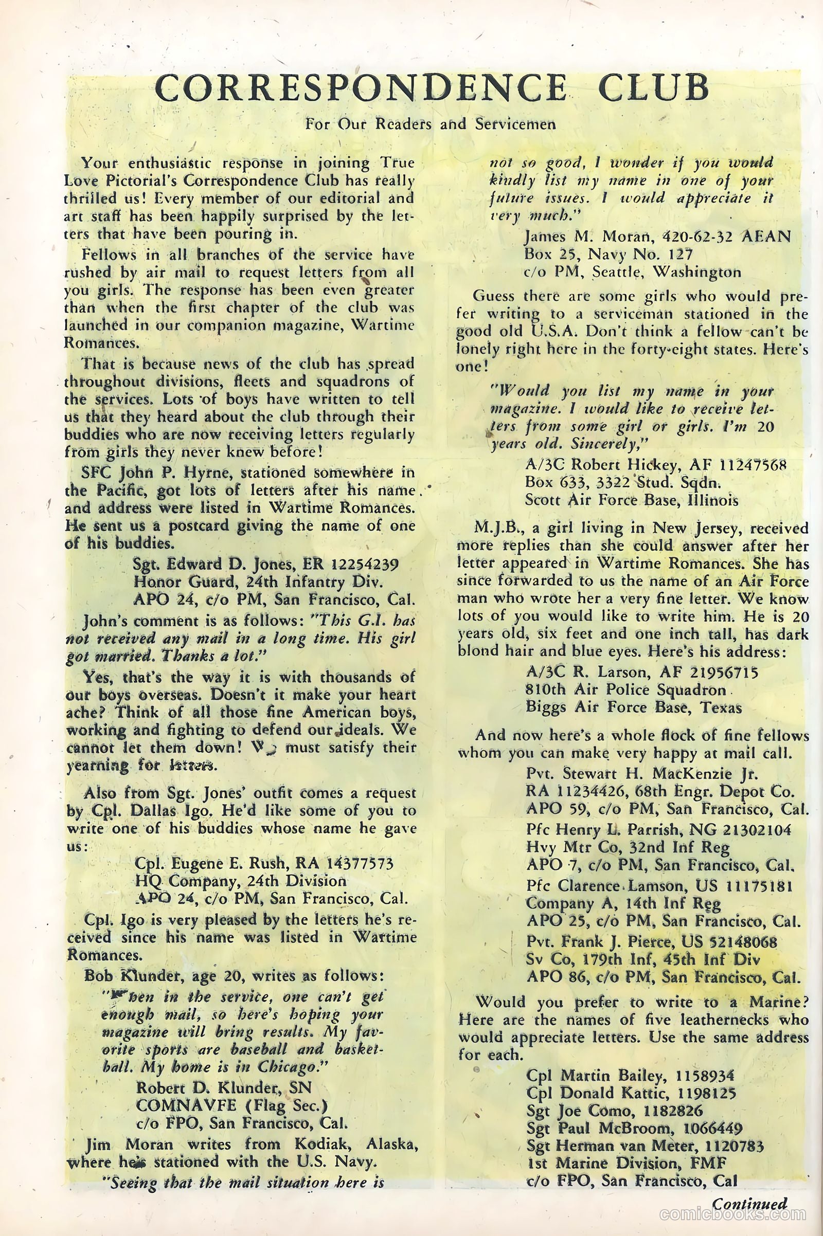 True Love Pictorial #3 (1953) — page 76 of 100