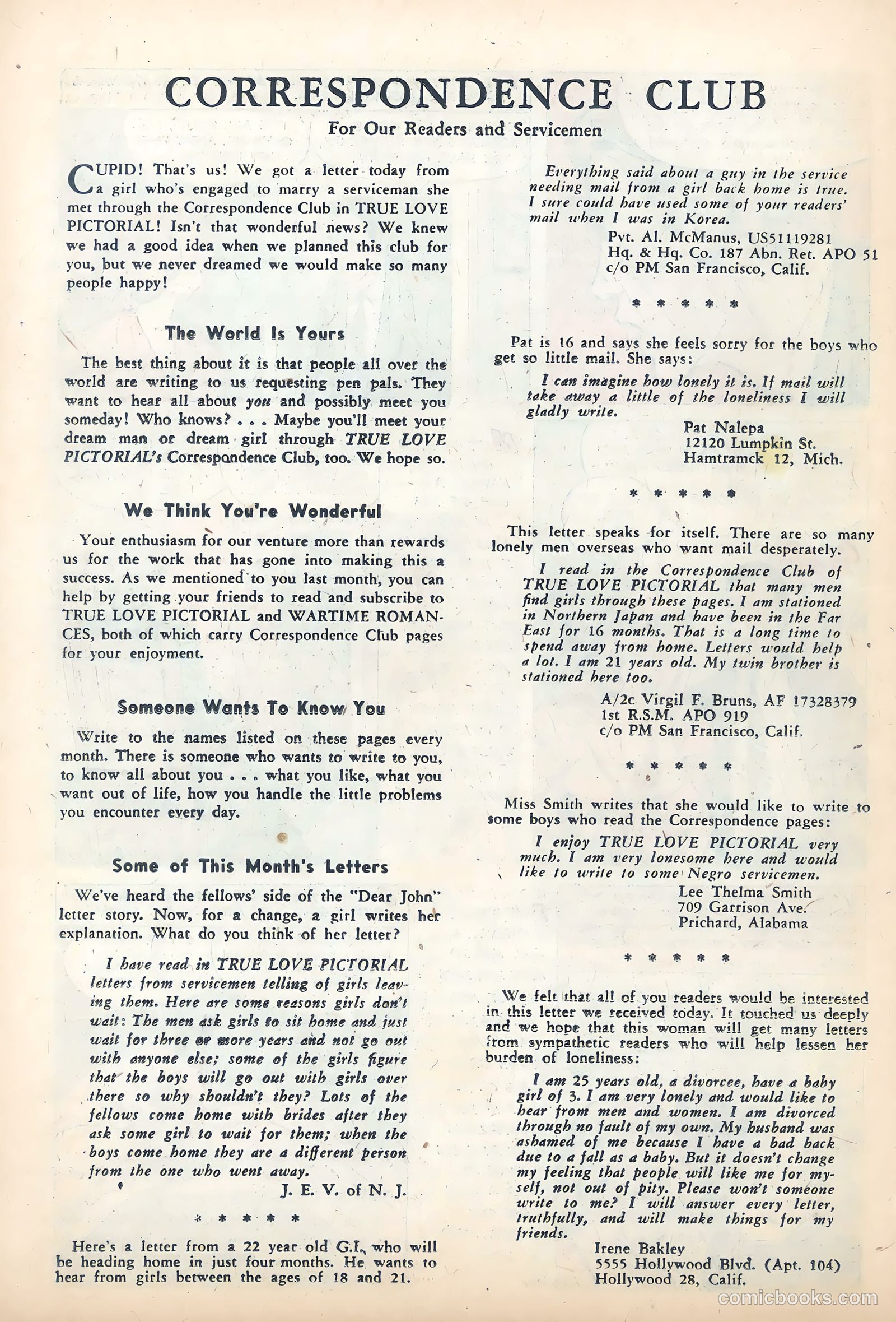 True Love Pictorial #6 (1953) — page 22 of 36
