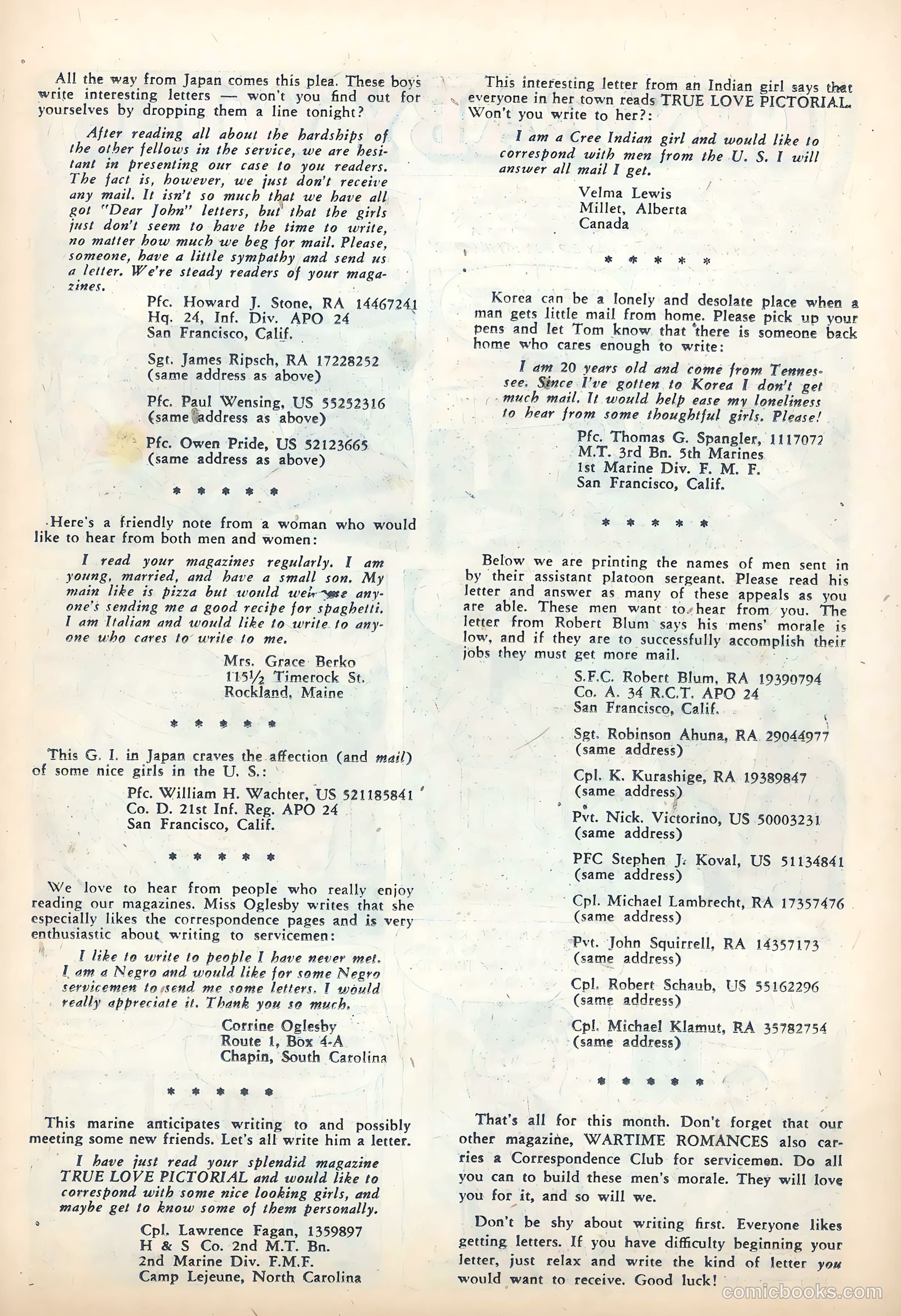 True Love Pictorial #6 (1953) — page 23 of 36