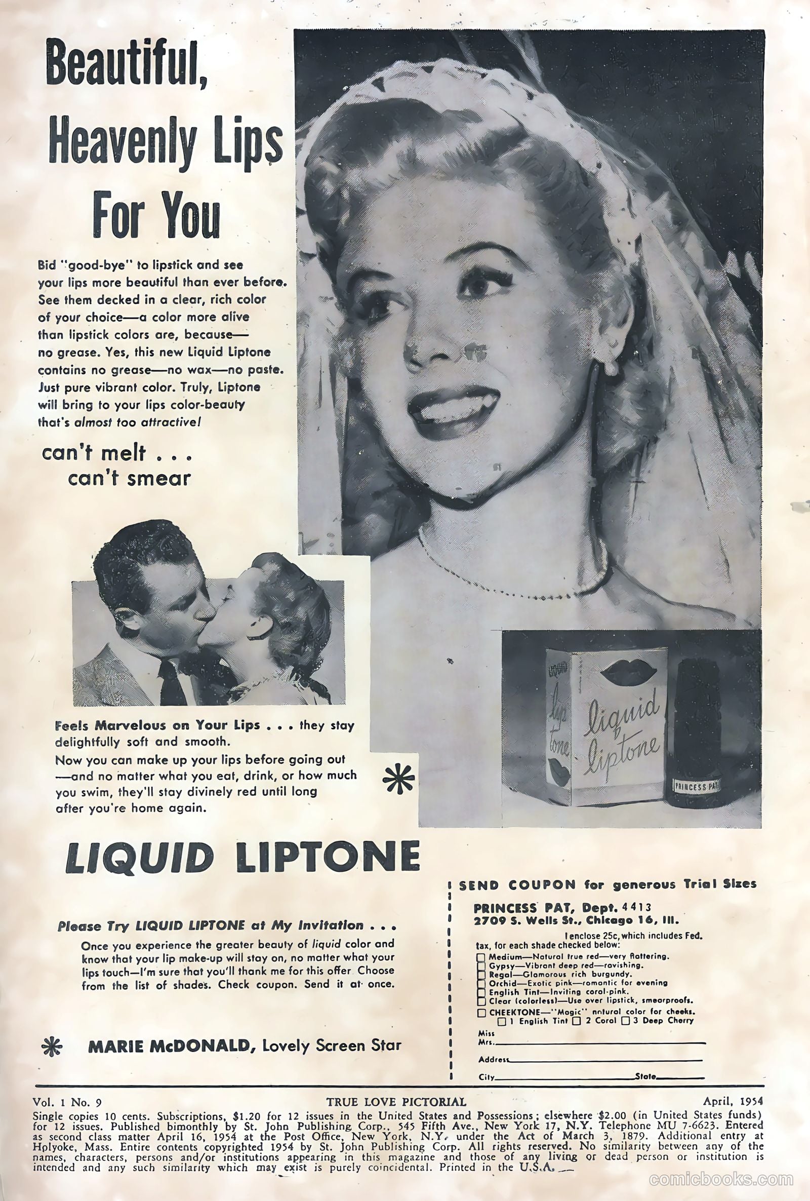 True Love Pictorial #9 (1954) — page 2 of 36