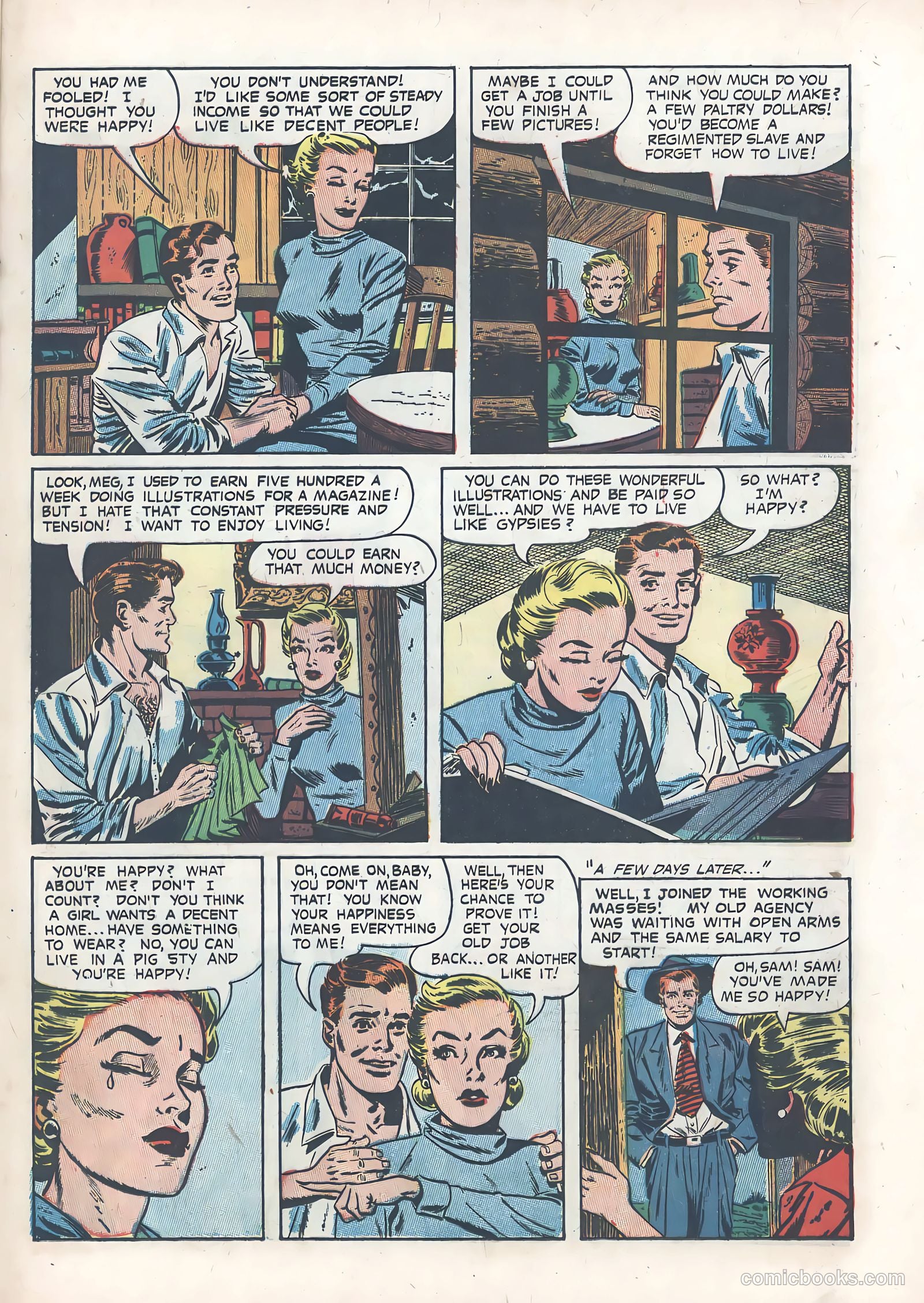 True Love Pictorial #9 (1954) — page 21 of 36