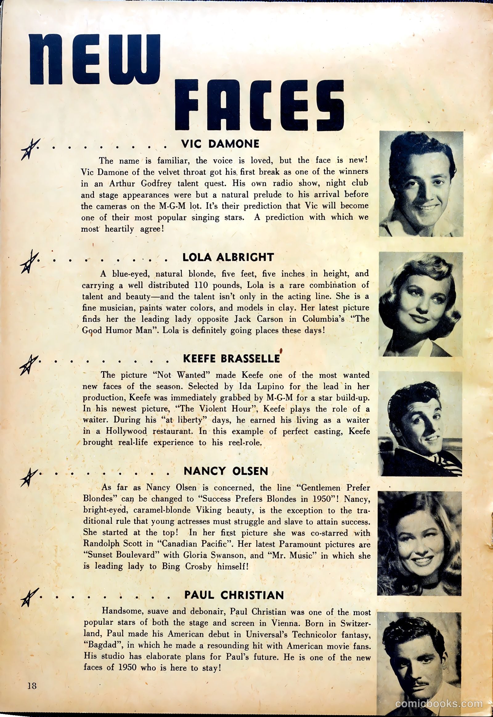 True Movie and Television #1 (1950) — page 18 of 52