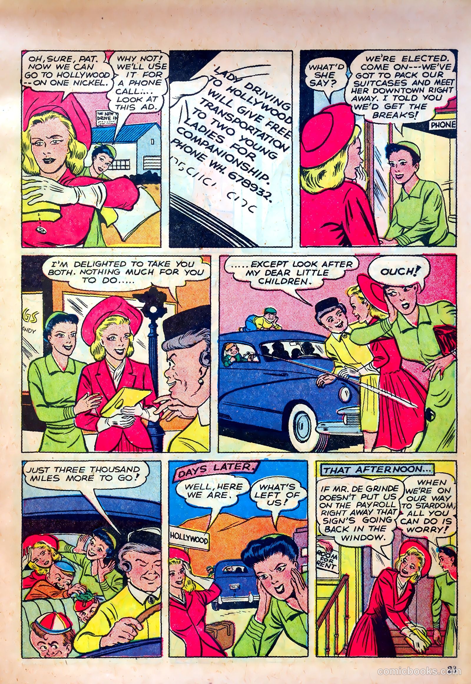 True Movie and Television #1 (1950) — page 23 of 52